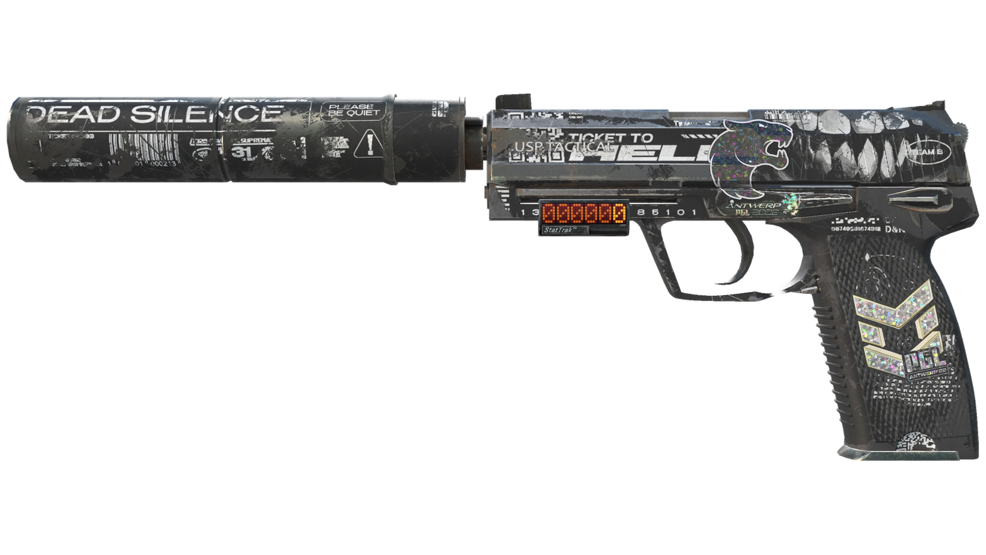 StatTrak™ USP-S | Ticket to Hell (Battle-Scarred)