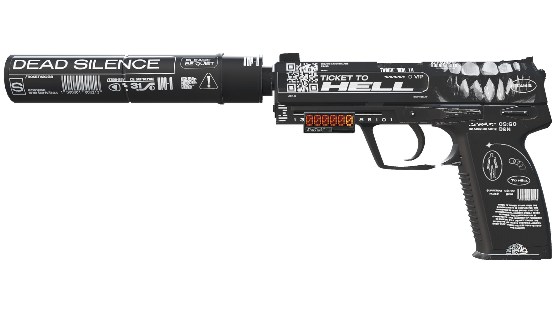 StatTrak™ USP-S | Ticket to Hell (Factory New)