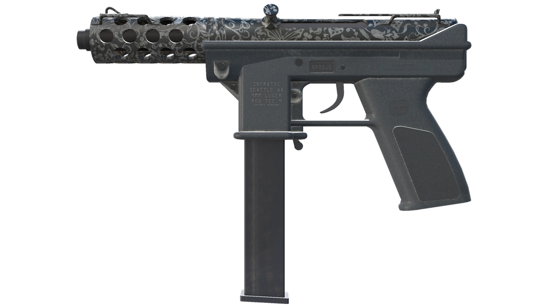 Tec-9 | Cut Out (Battle-Scarred)