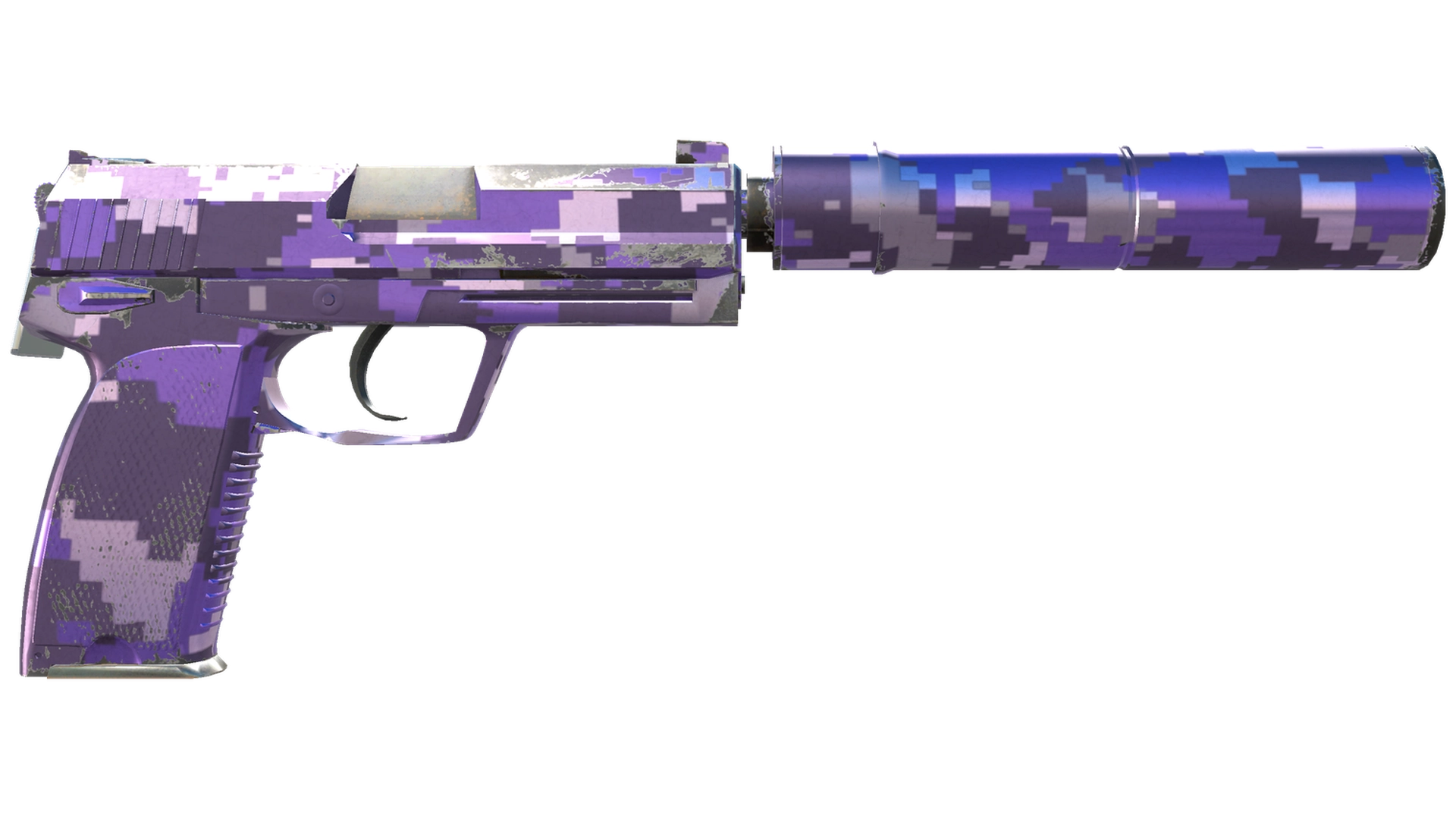 USP-S | Пиксельный камуфляж «Фиолетовый» (После полевых испытаний)