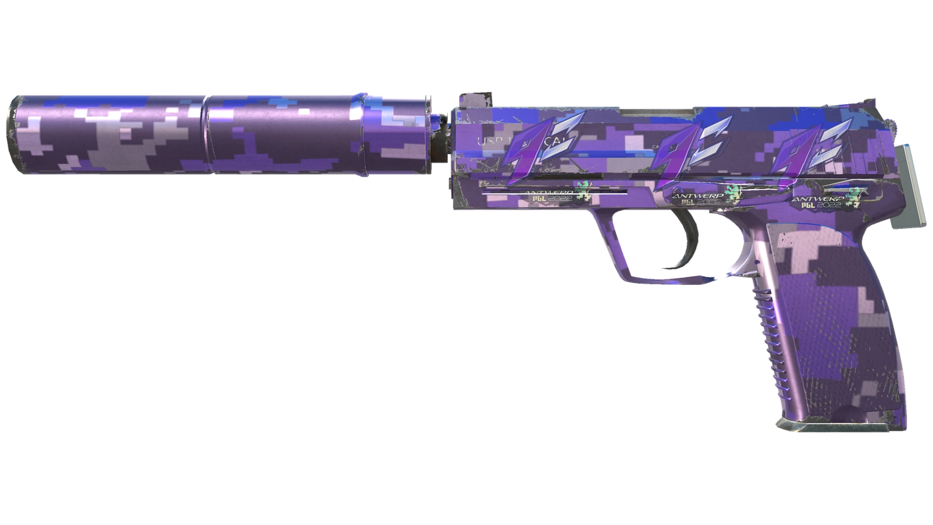 USP-S | Пиксельный камуфляж «Фиолетовый» (После полевых испытаний)