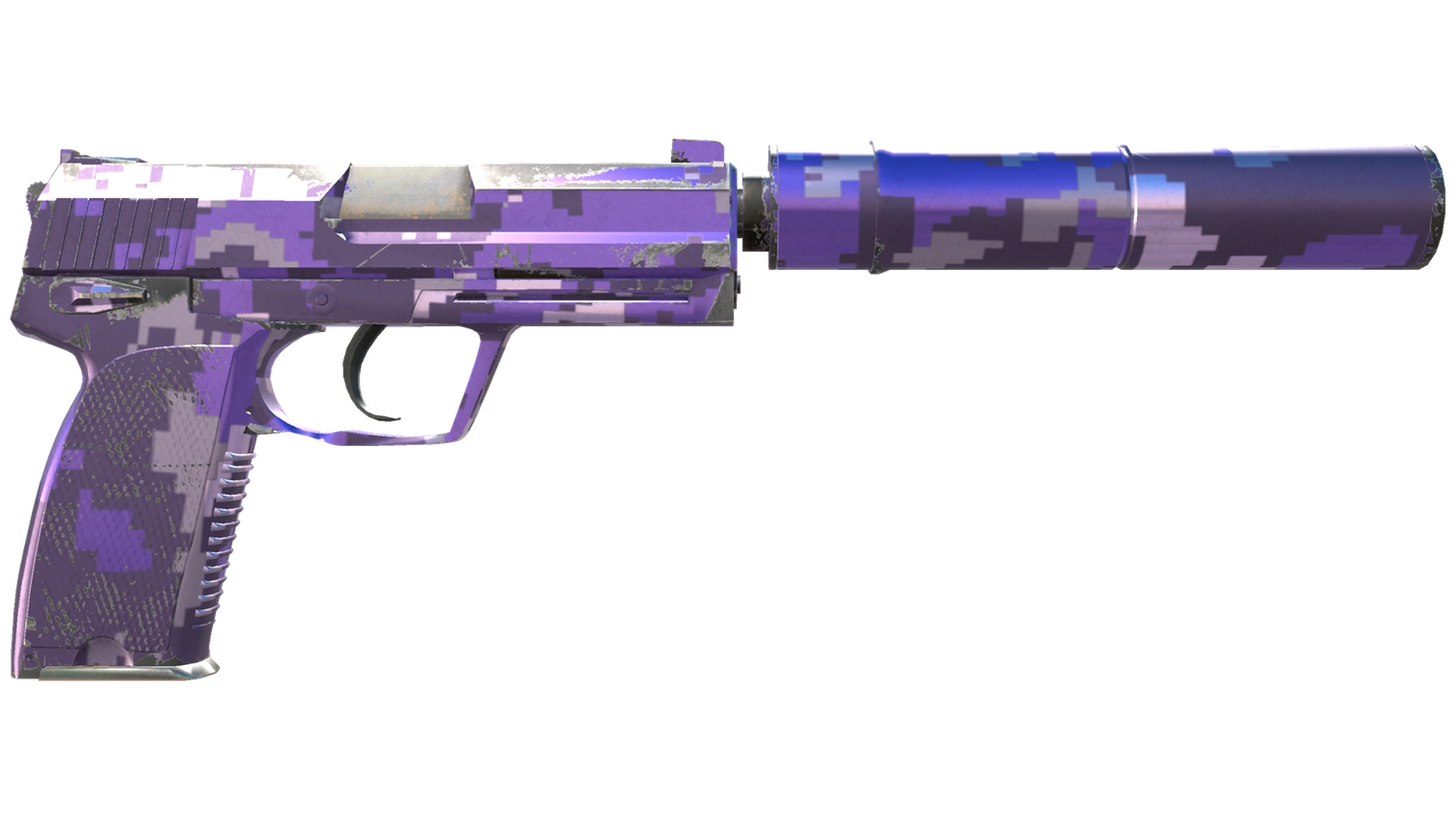 USP-S | Пиксельный камуфляж «Фиолетовый» (После полевых испытаний)