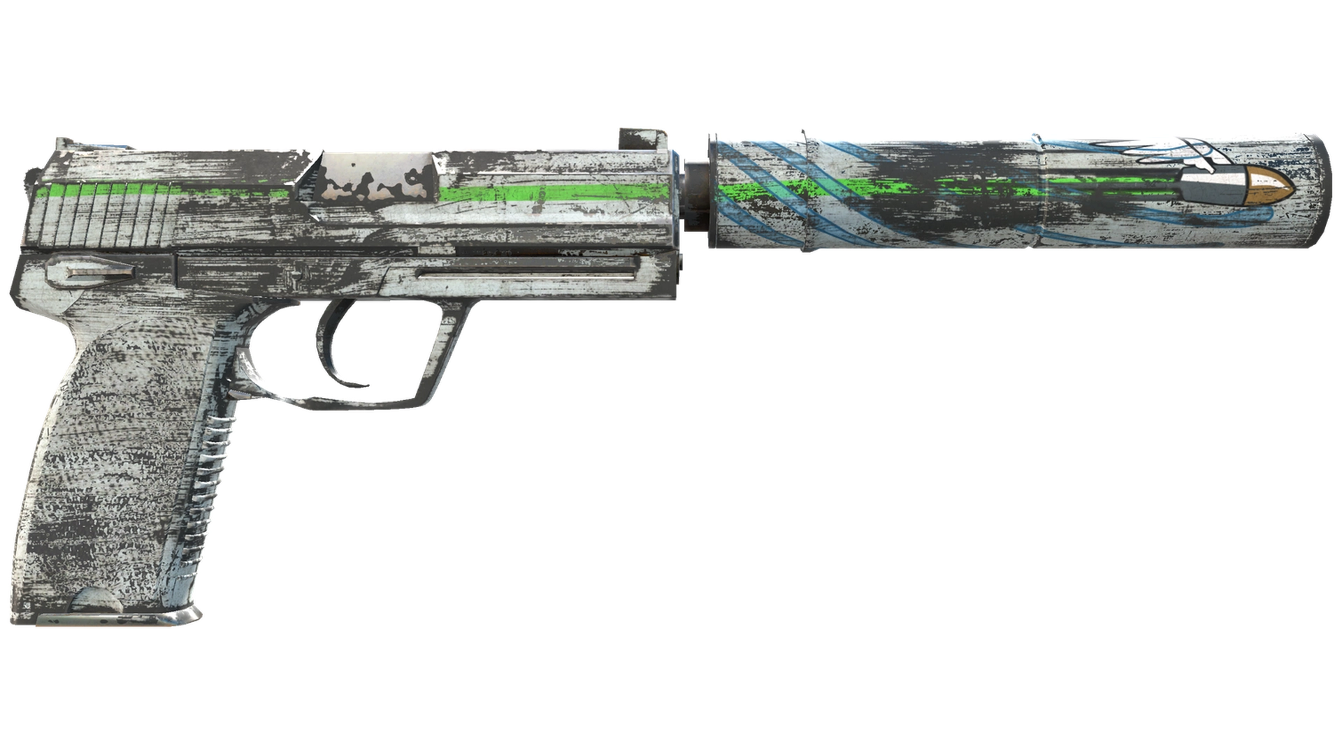 USP-S | Road Rash (Battle-Scarred)