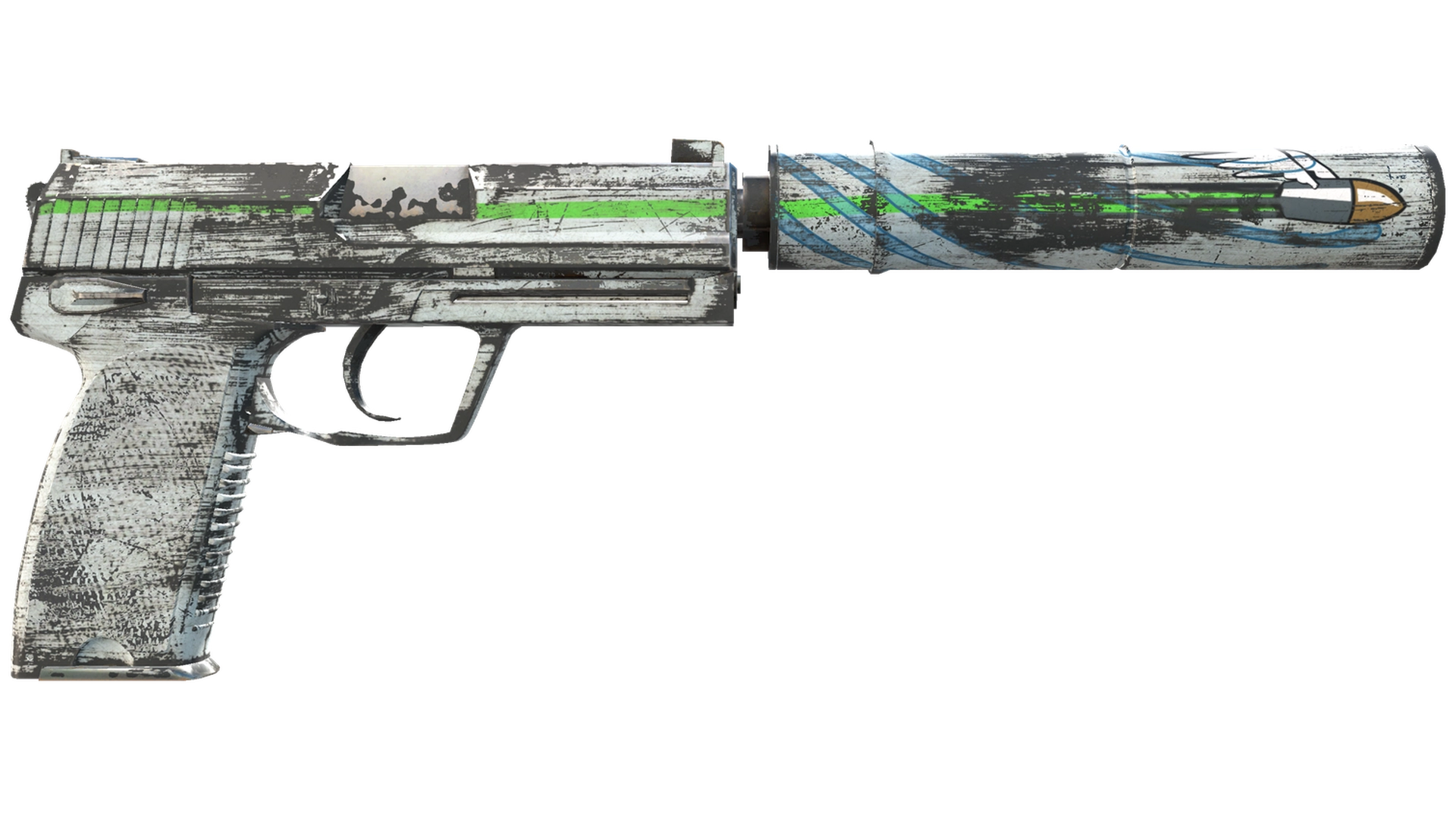 USP-S | Road Rash (Battle-Scarred)