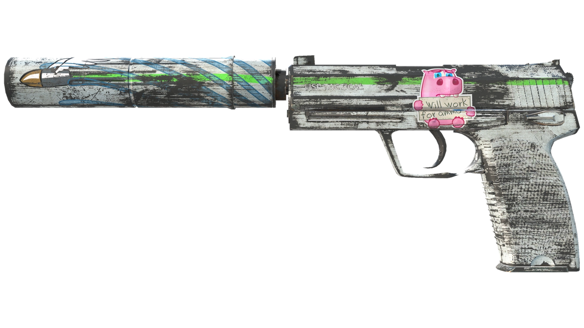 USP-S | Road Rash (Battle-Scarred)