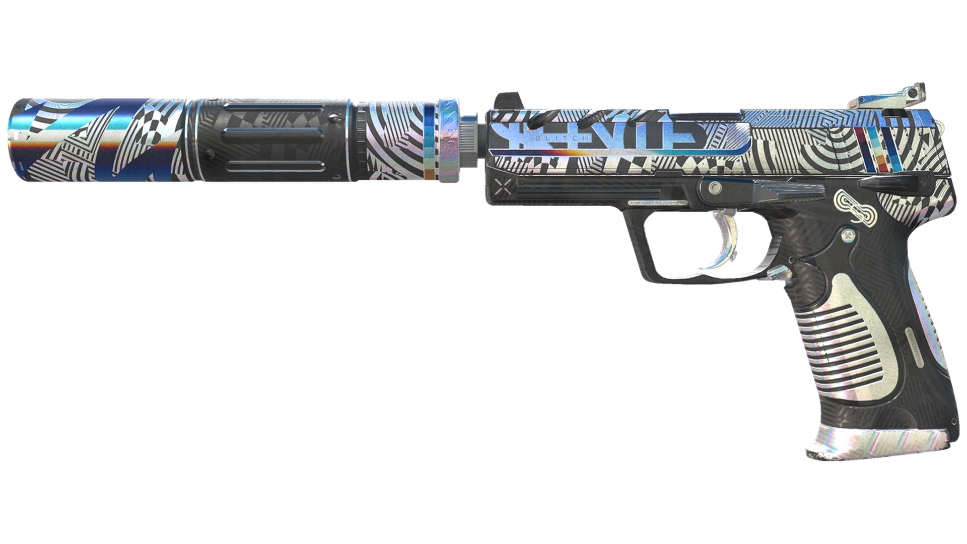 USP-S | Spiral Glitch (Well-Worn)