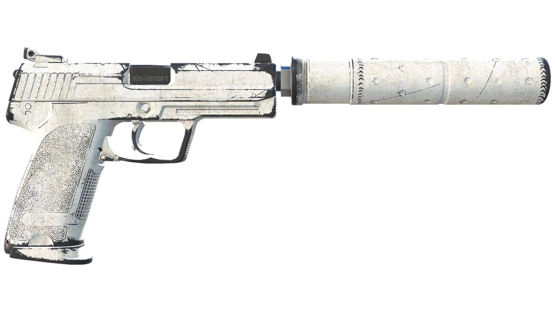 USP-S | Whiteout (Battle-Scarred)