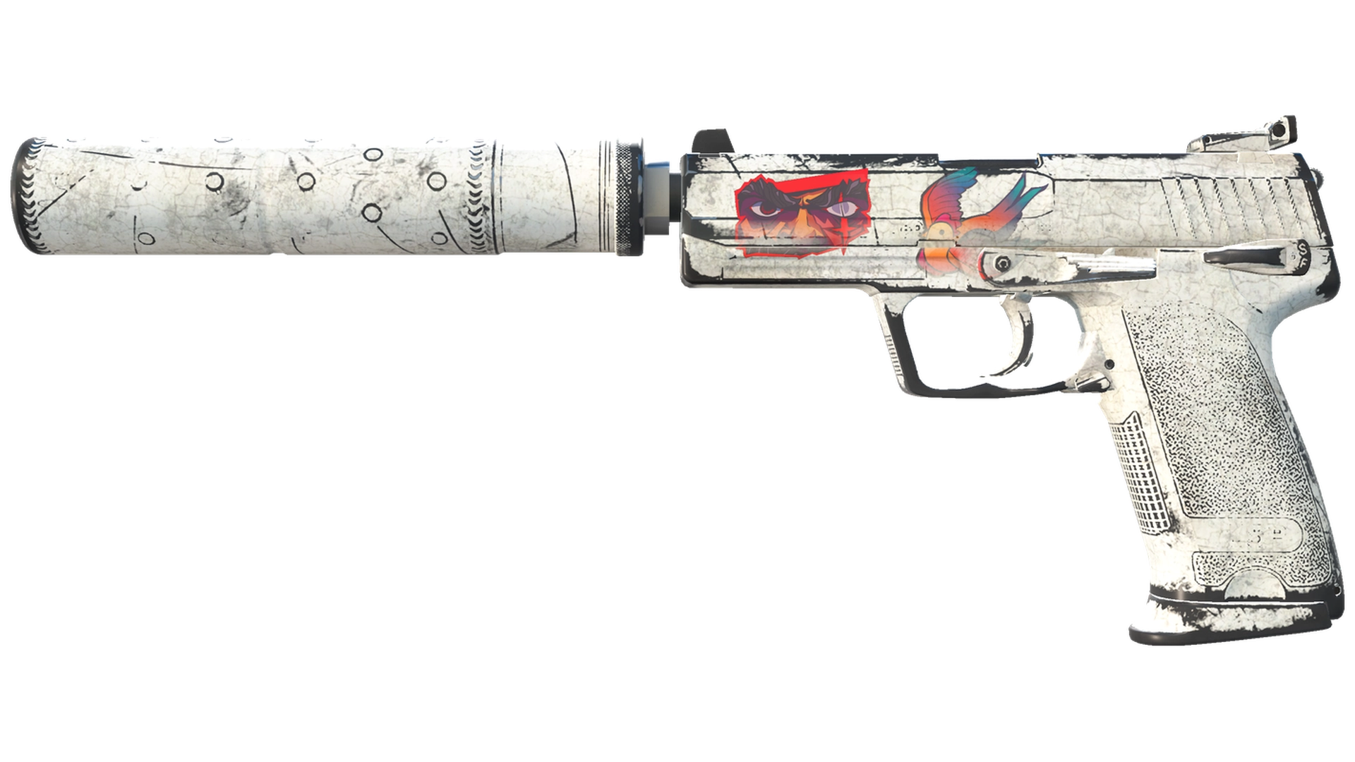USP-S | Побелка (Закалённое в боях)