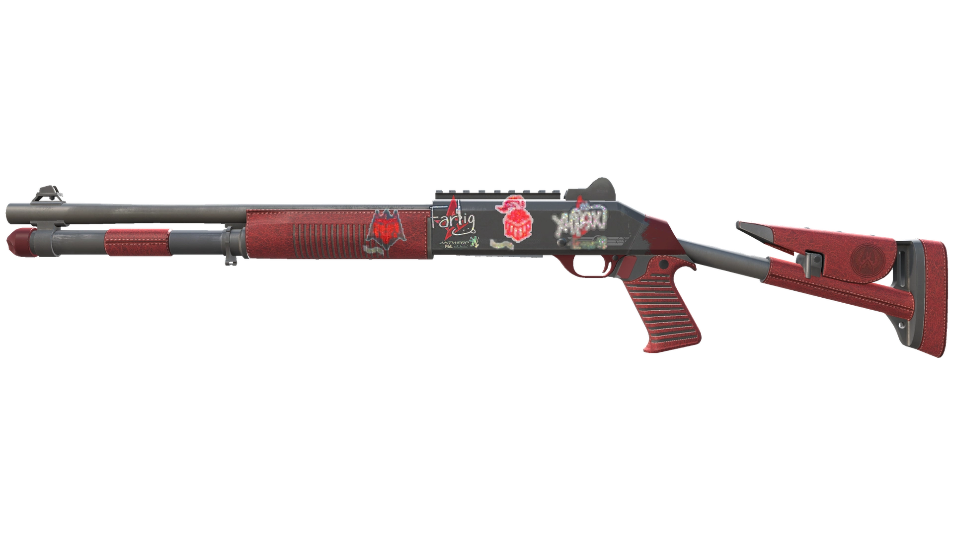 XM1014 | Red Leather (Minimal Wear)