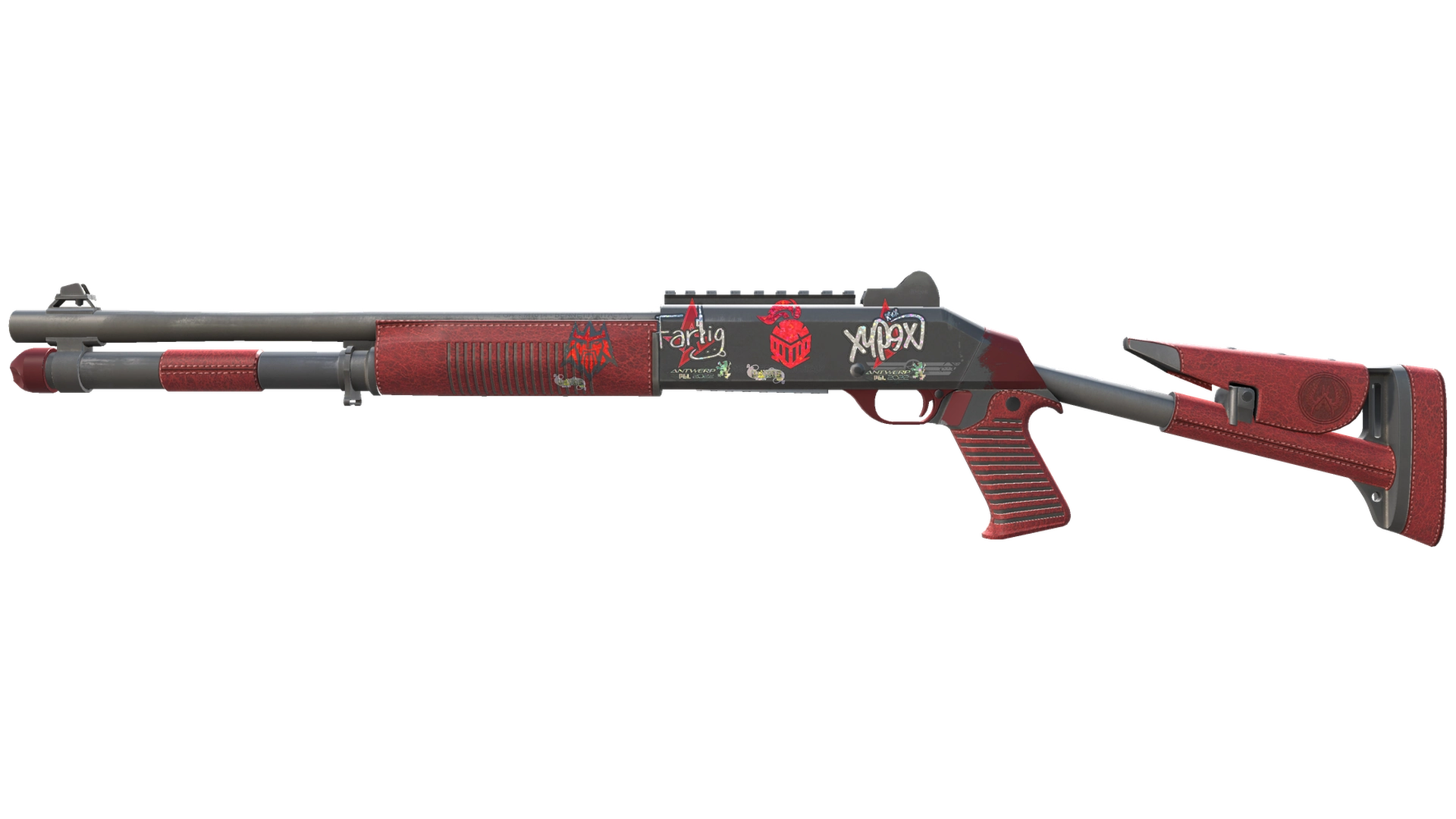 XM1014 | Red Leather (Minimal Wear)