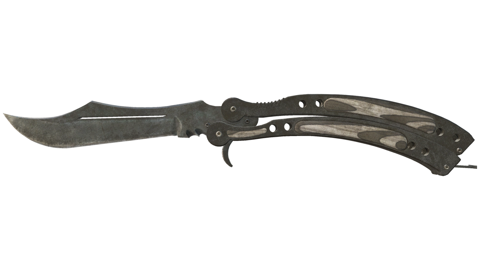 ★ Butterfly Knife | Black Laminate (Battle-Scarred)