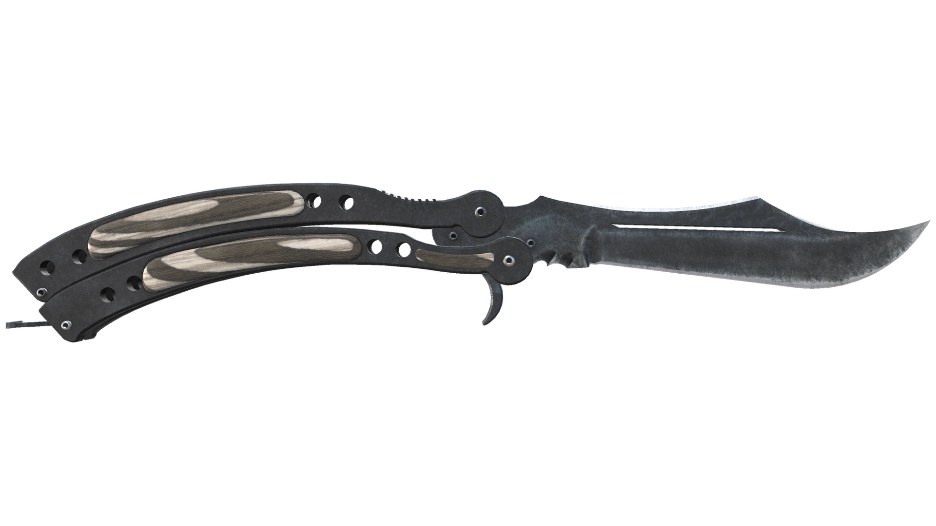 ★ Butterfly Knife | Black Laminate (Factory New)