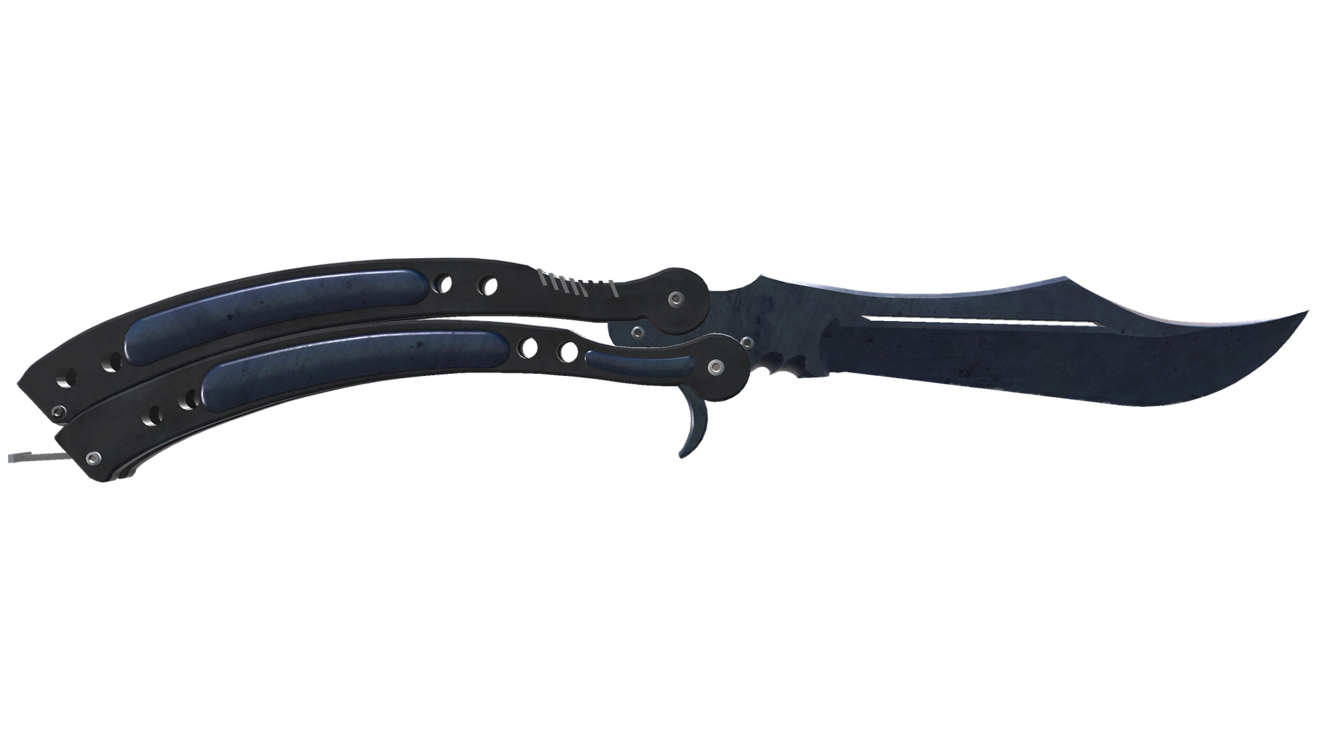★ Butterfly Knife | Blue Steel (Well-Worn)