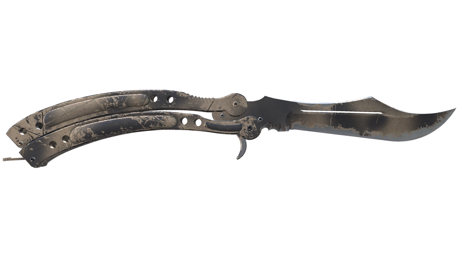 ★ Butterfly Knife | Scorched (Well-Worn)