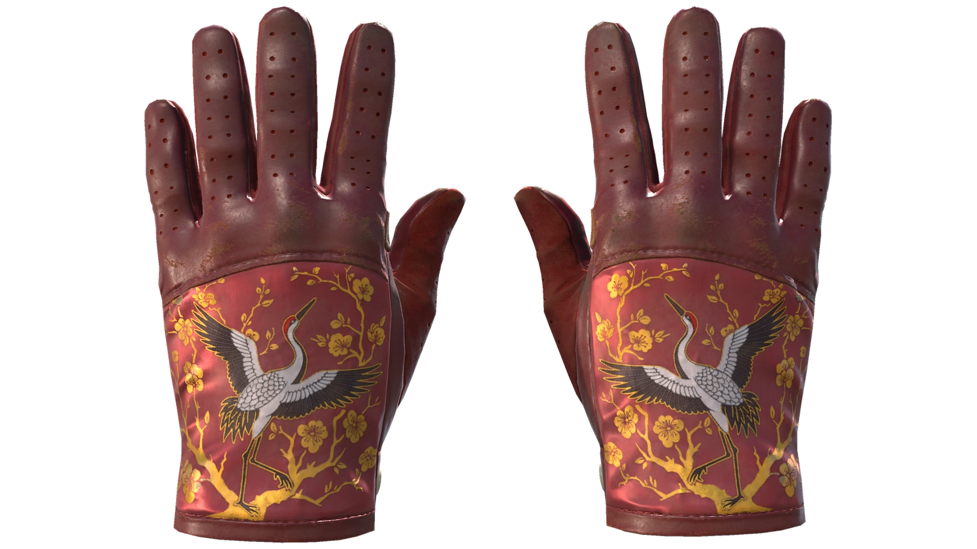 ★ Driver Gloves | Brocade Crane (Well-Worn)