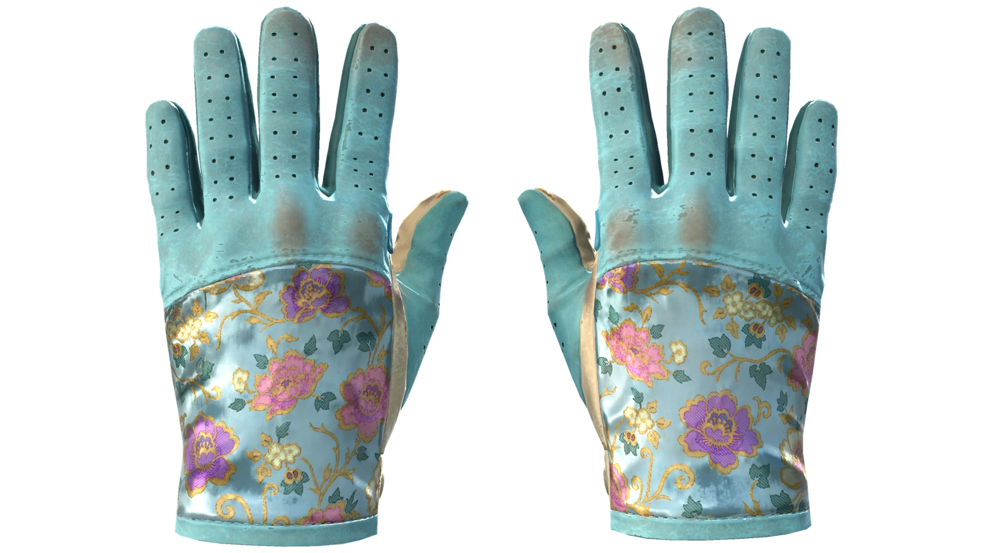 ★ Driver Gloves | Brocade Flowers (Well-Worn)