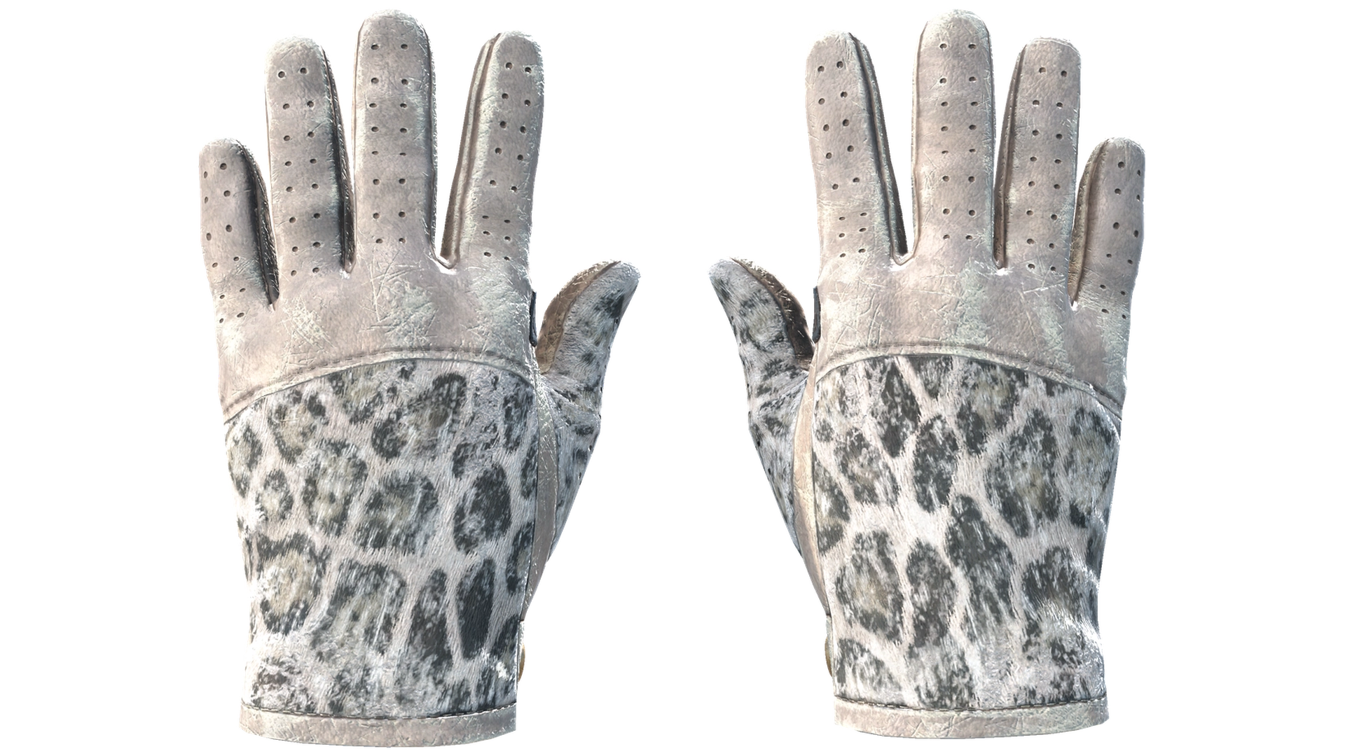 ★ Driver Gloves | Snow Leopard (Battle-Scarred)