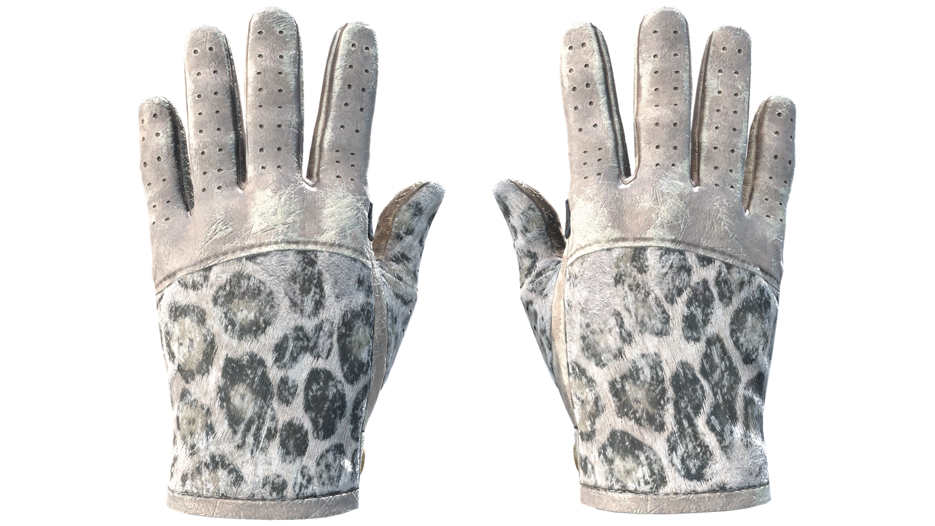 ★ Driver Gloves | Snow Leopard (Battle-Scarred)