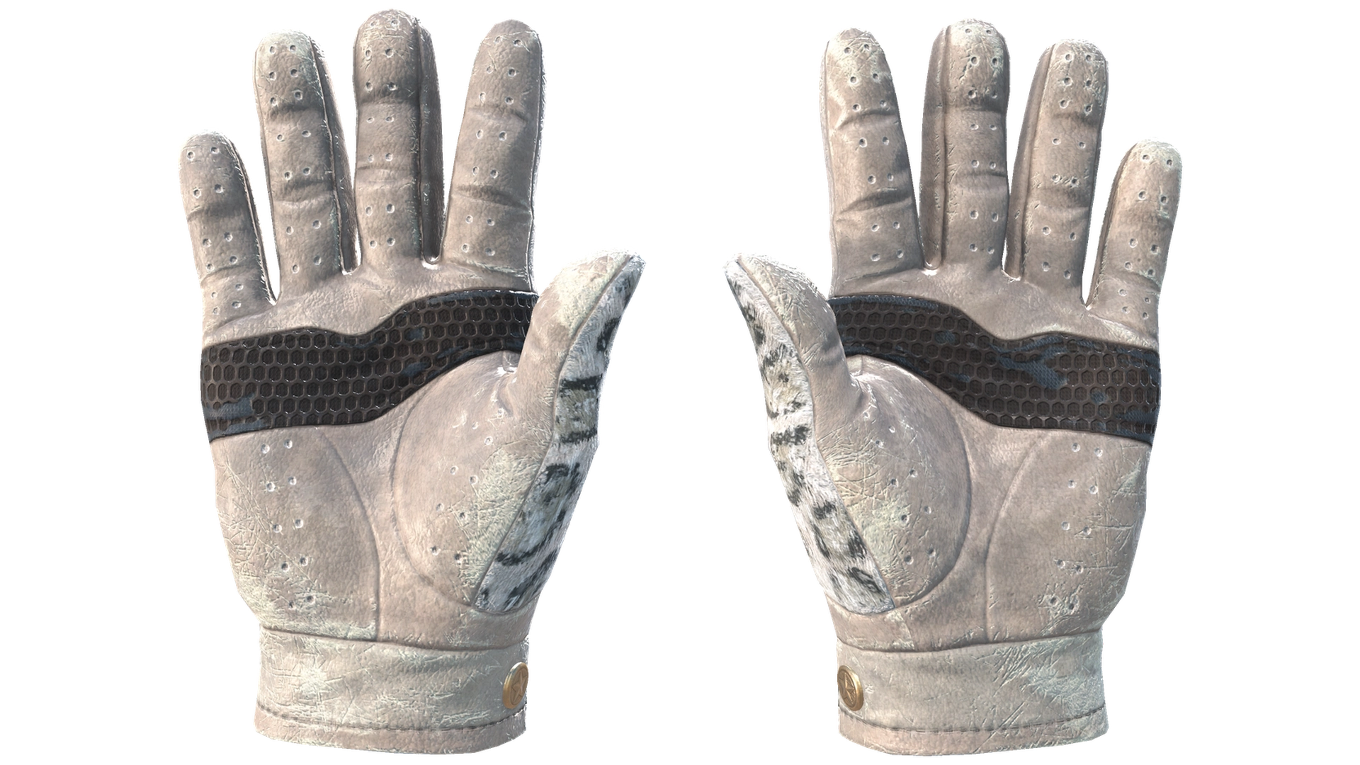 ★ Driver Gloves | Snow Leopard (Well-Worn)