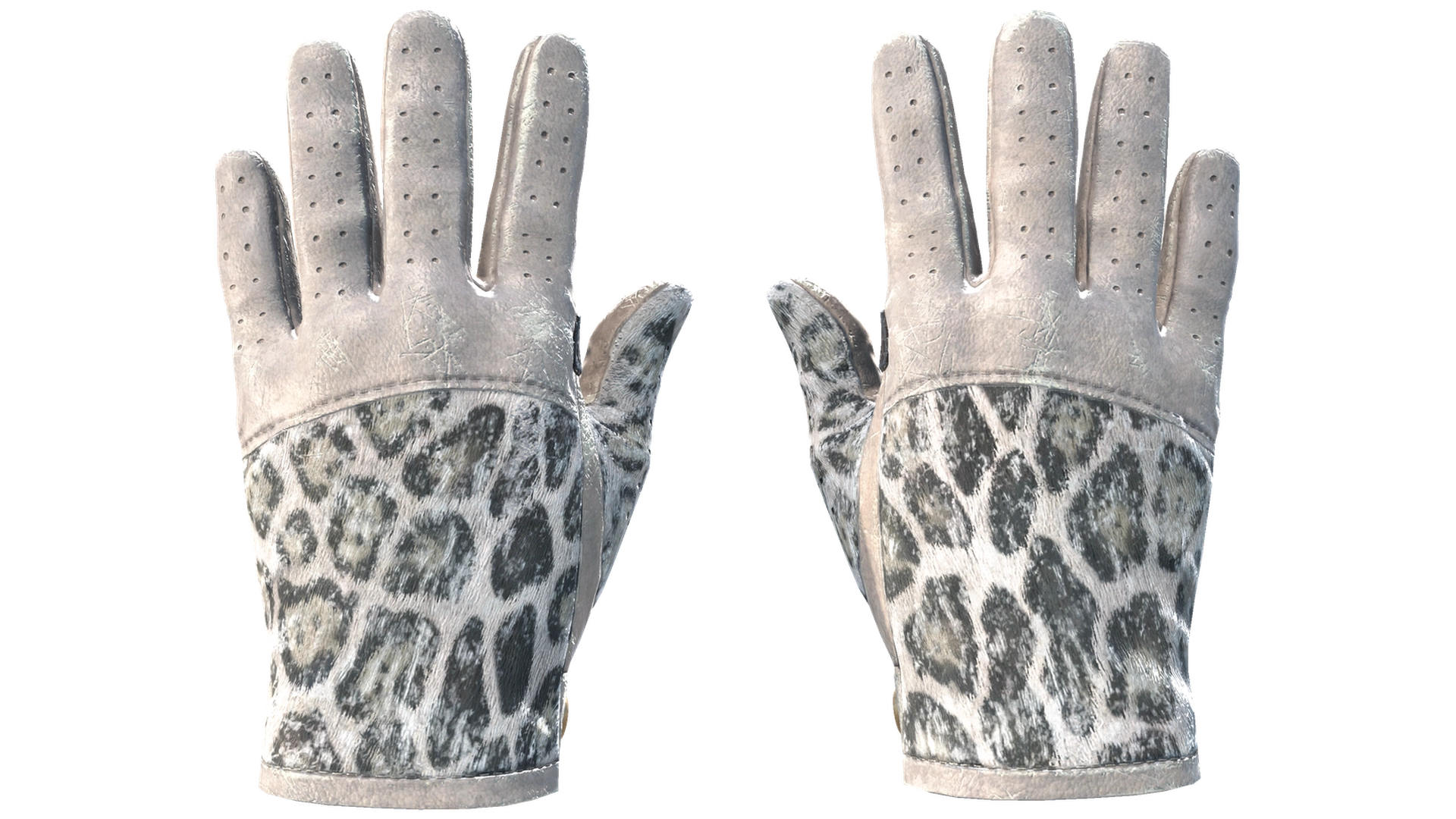 ★ Driver Gloves | Snow Leopard (Well-Worn)