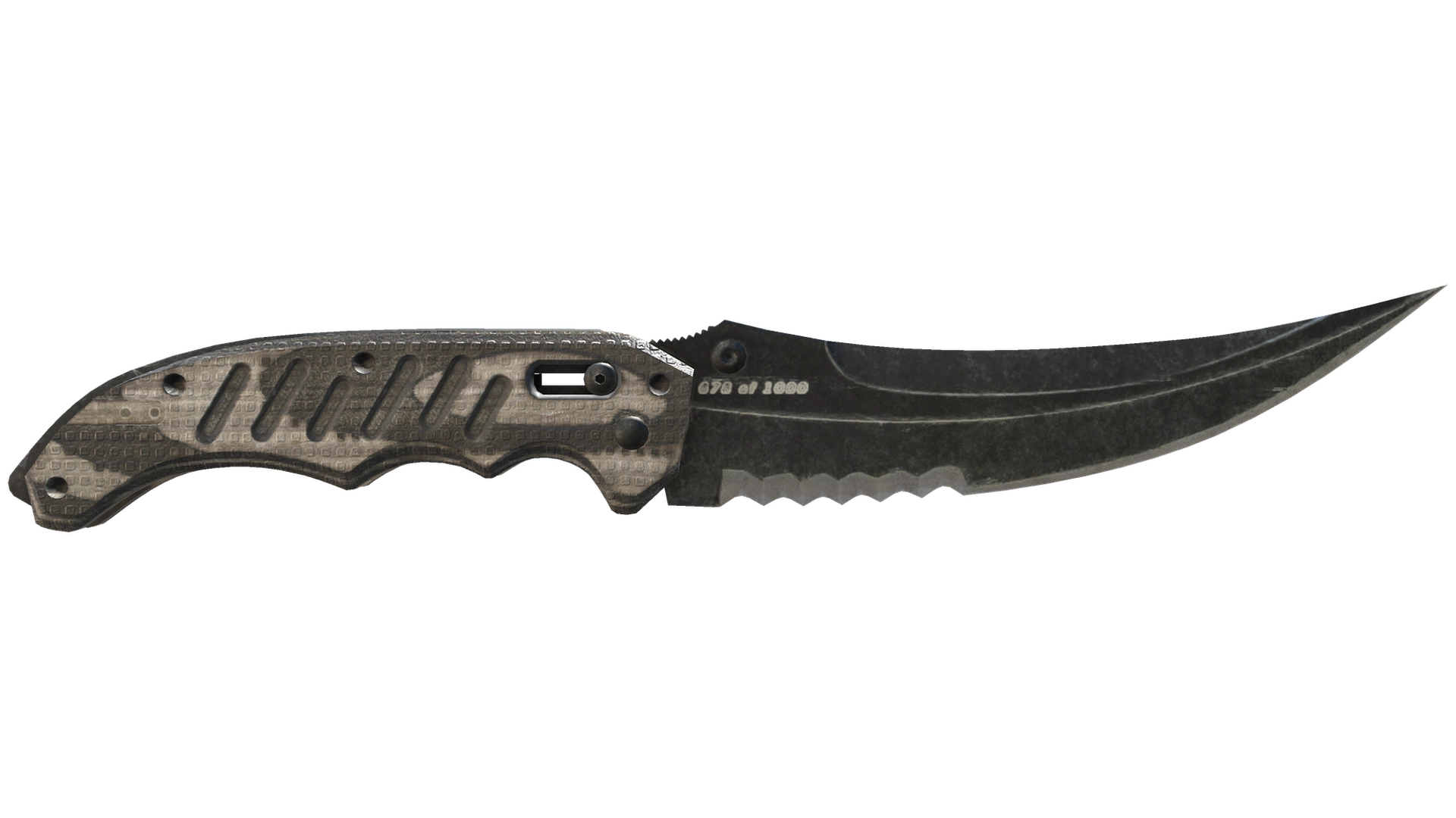 ★ Flip Knife | Black Laminate (Battle-Scarred)