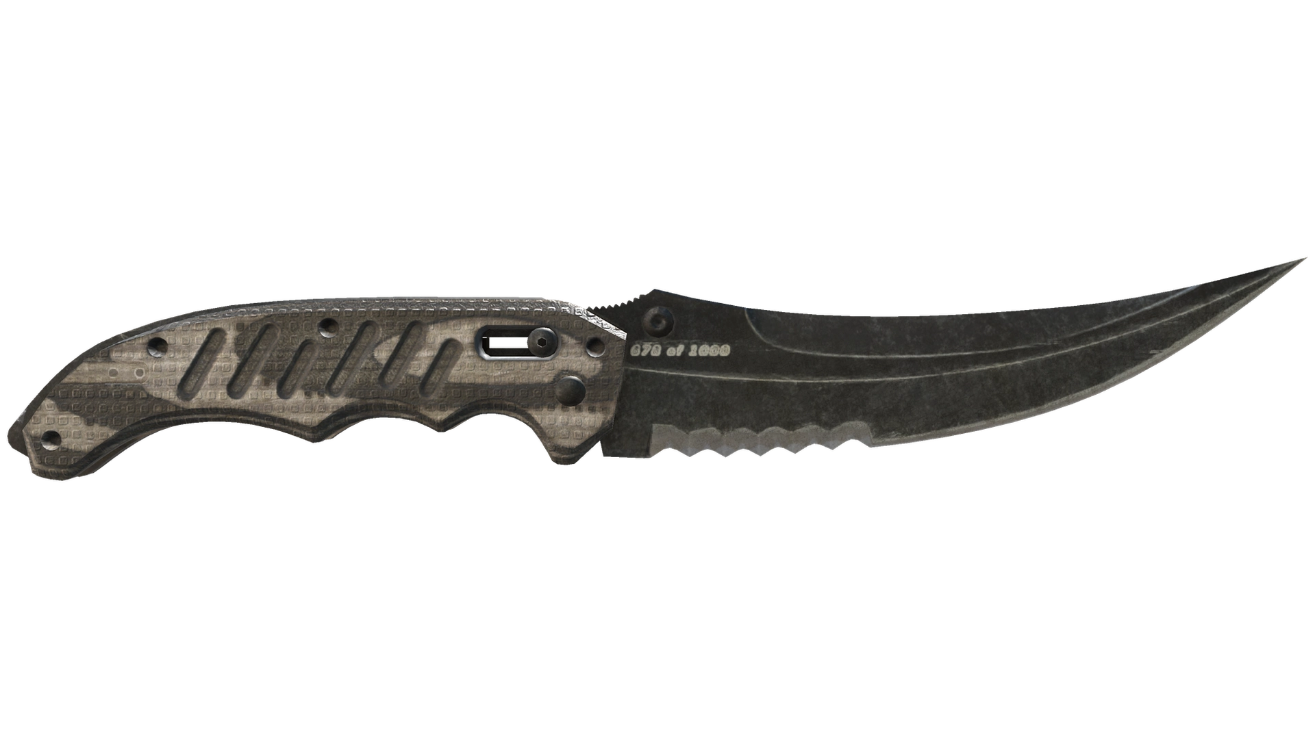 ★ Flip Knife | Black Laminate (Battle-Scarred)