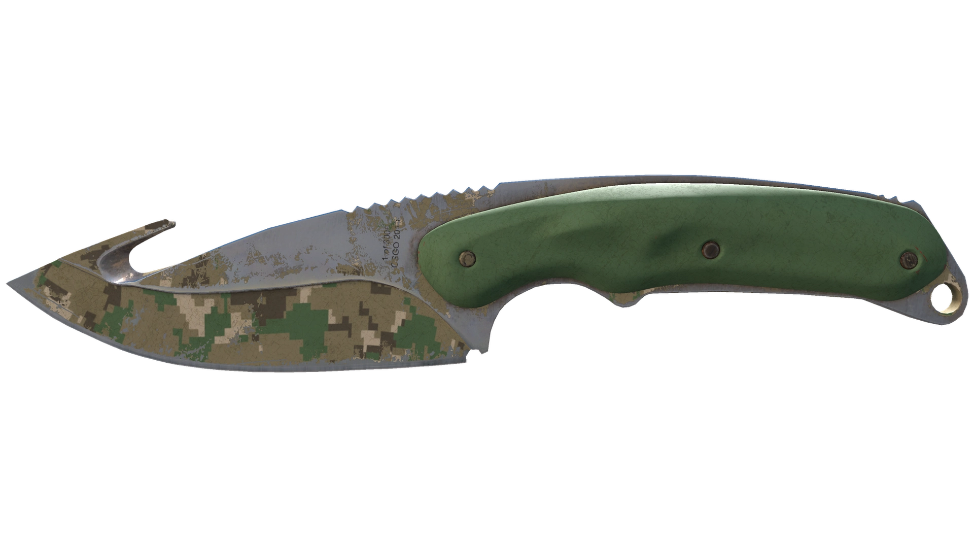 ★ Gut Knife | Forest DDPAT (Battle-Scarred)
