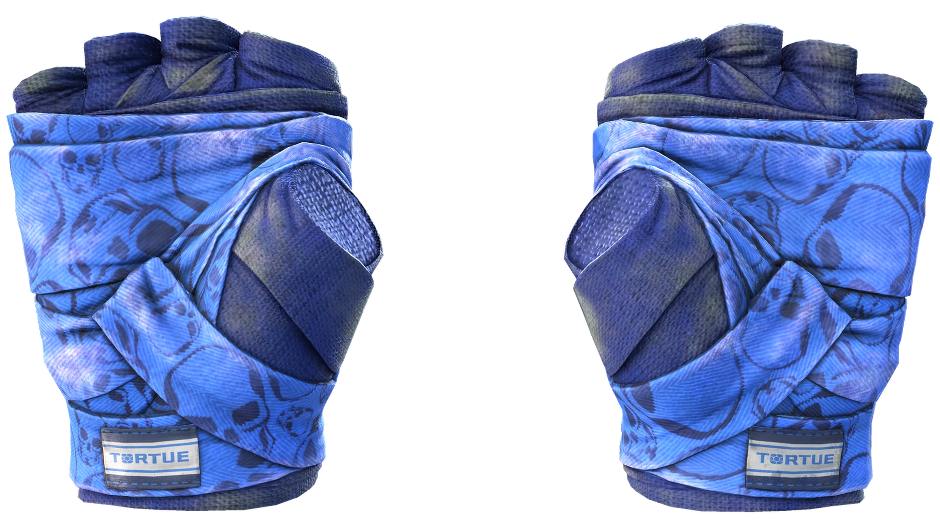 ★ Hand Wraps | Cobalt Skulls (Battle-Scarred)