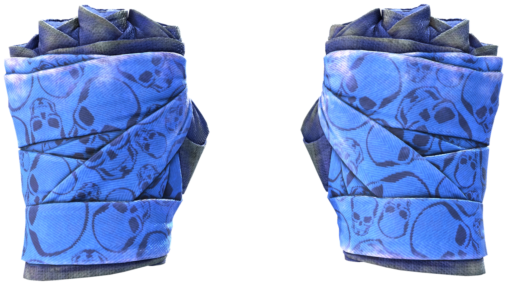 ★ Hand Wraps | Cobalt Skulls (Battle-Scarred)