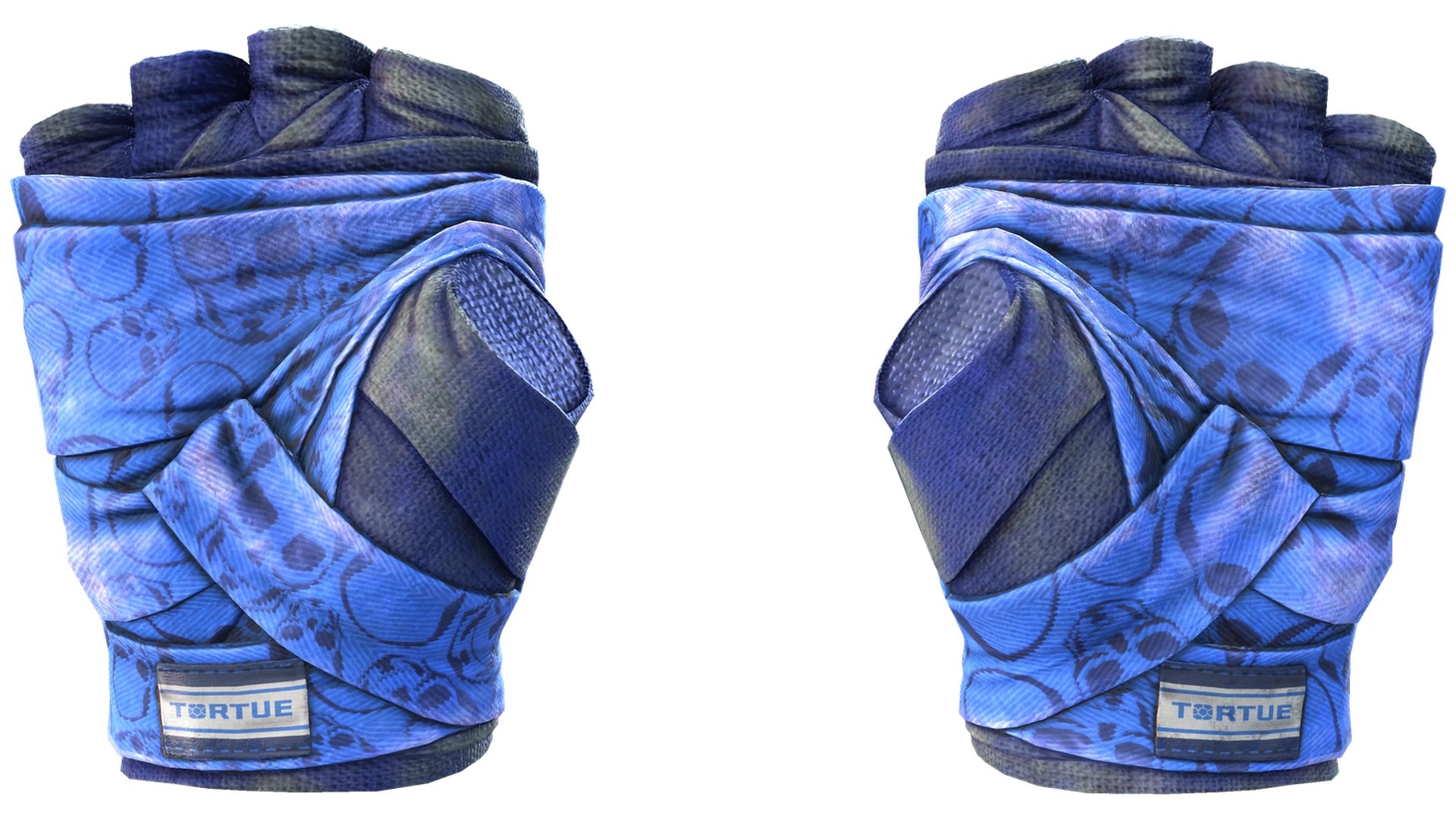 ★ Hand Wraps | Cobalt Skulls (Battle-Scarred)