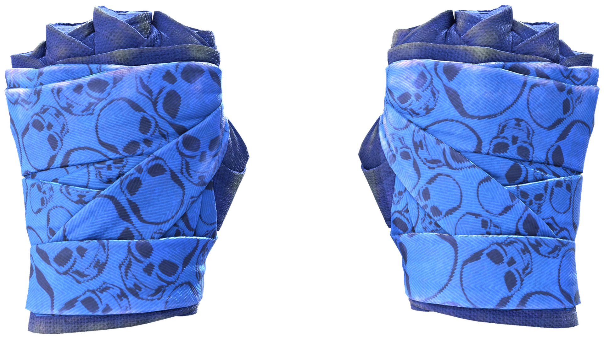★ Hand Wraps | Cobalt Skulls (Well-Worn)