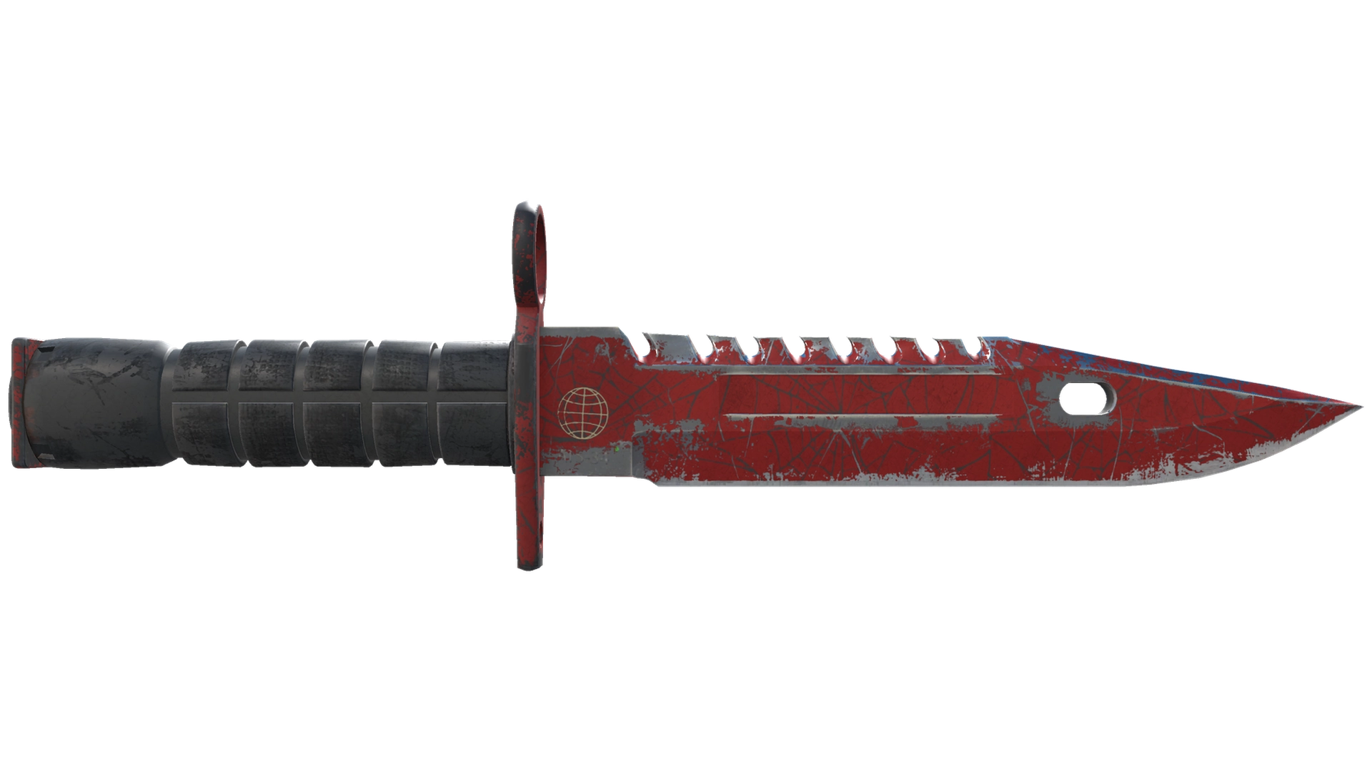 ★ M9 Bayonet | Crimson Web (Well-Worn)