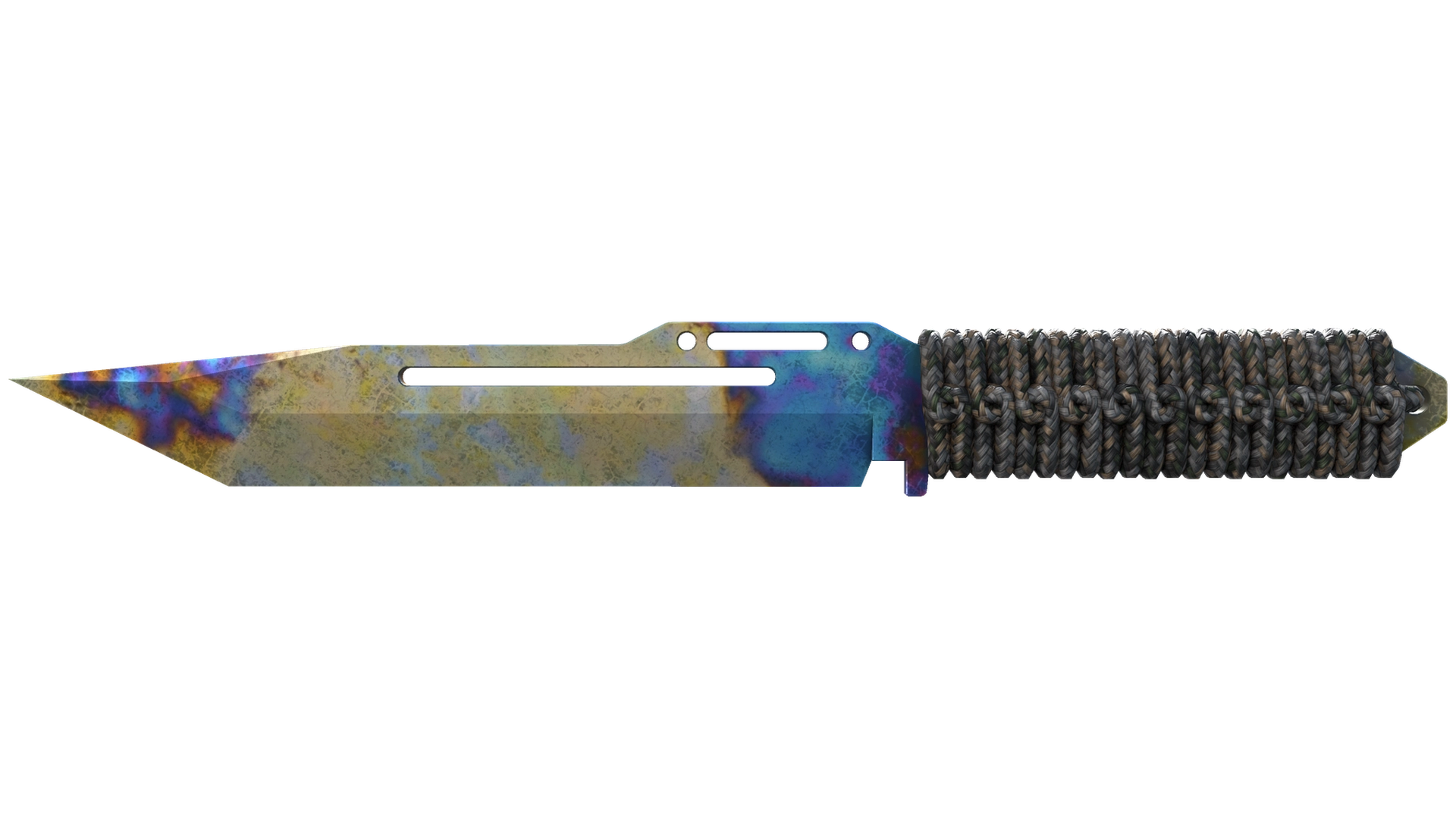 ★ Paracord Knife | Case Hardened (Well-Worn)