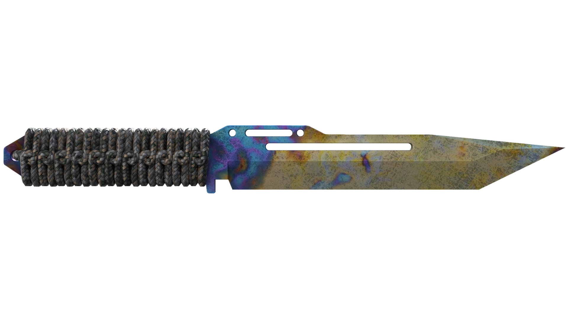 ★ Paracord Knife | Case Hardened (Well-Worn)