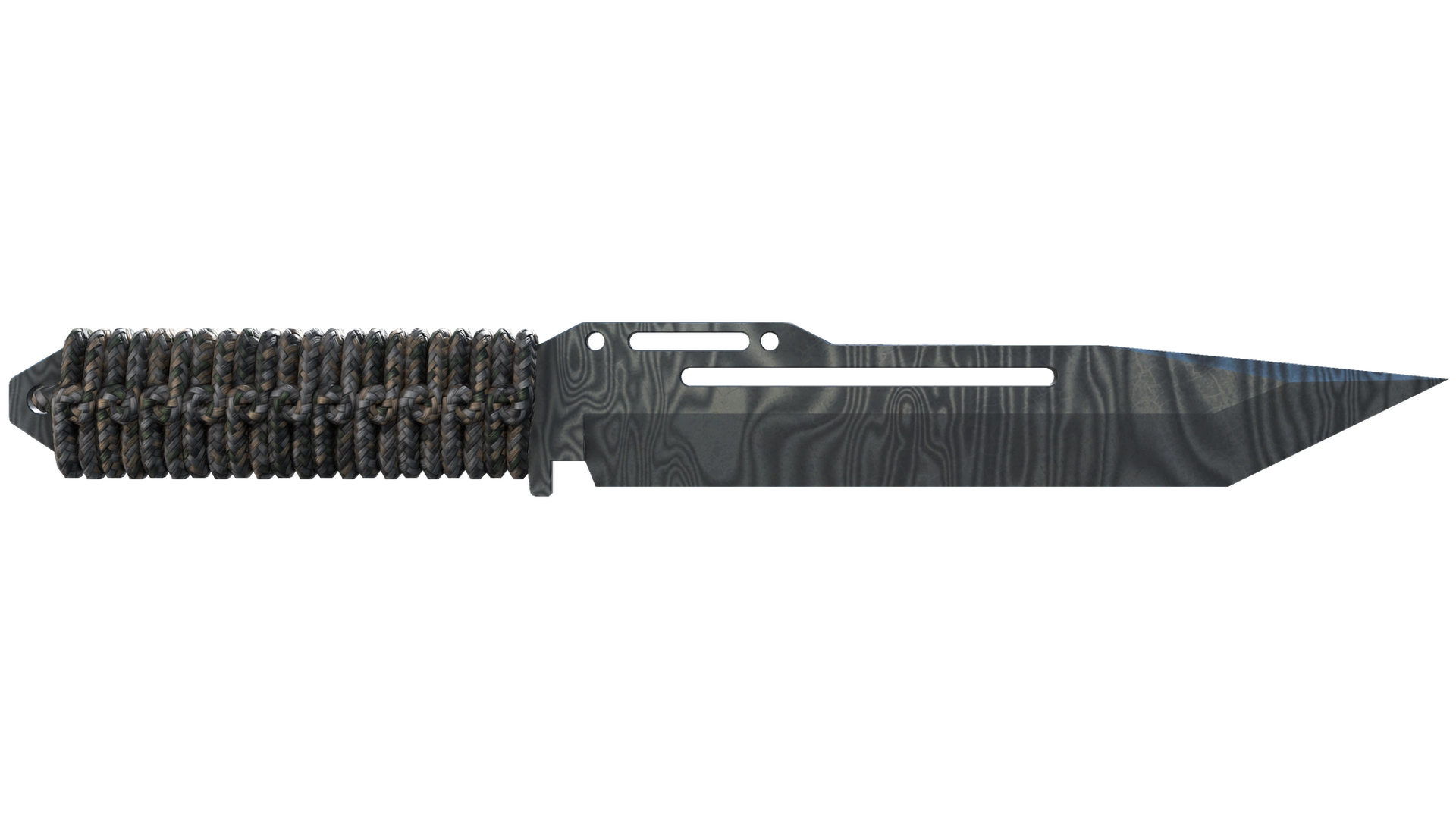 ★ Paracord Knife | Damascus Steel (Battle-Scarred)