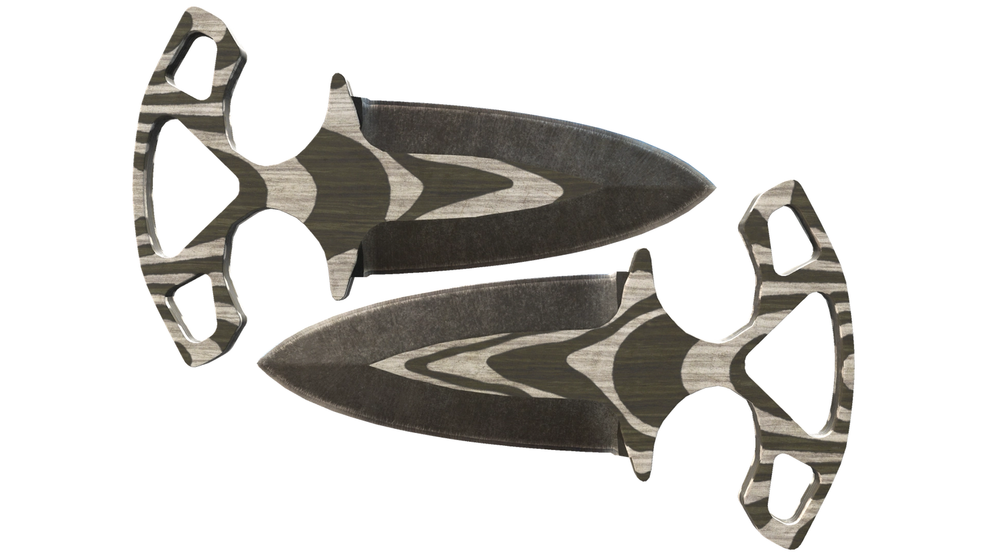 ★ Shadow Daggers | Black Laminate (Battle-Scarred)
