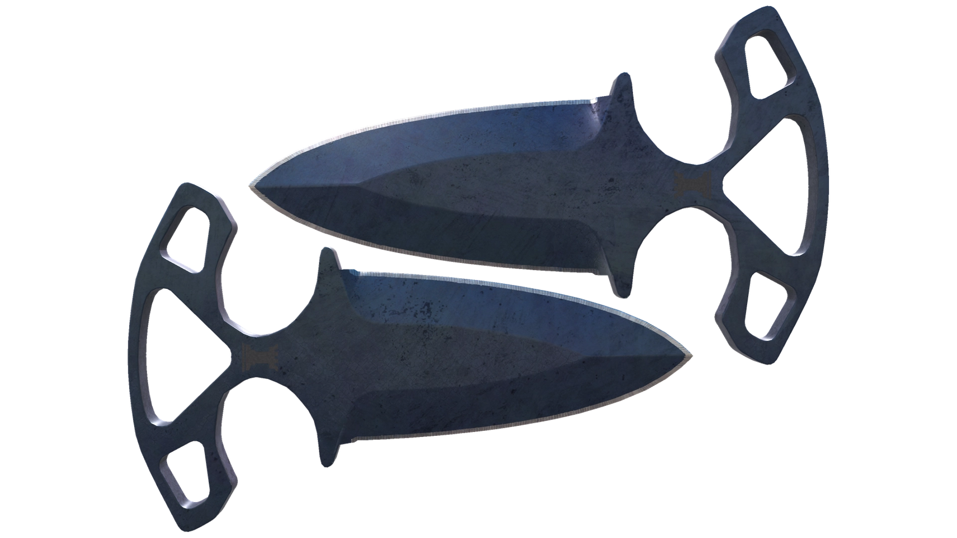 ★ Shadow Daggers | Blue Steel (Battle-Scarred)