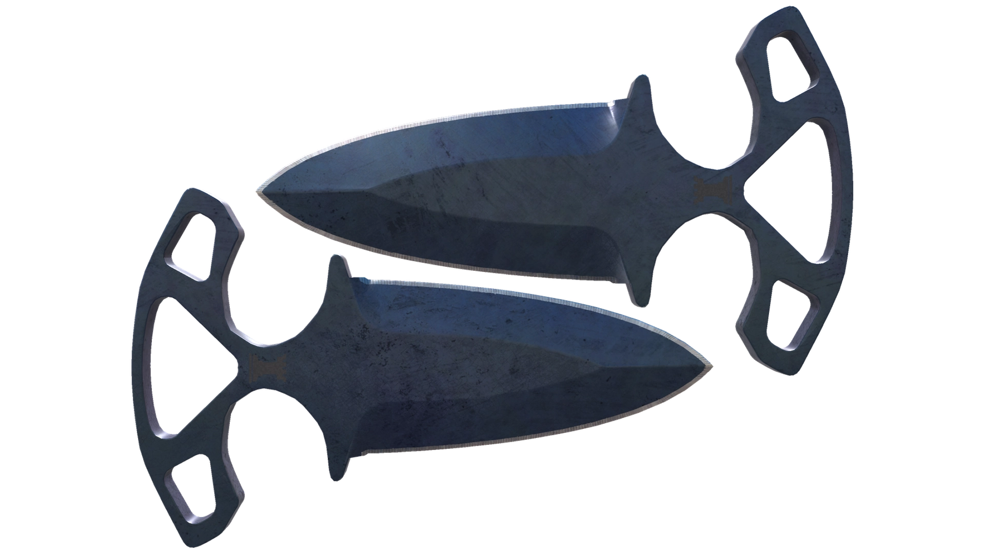 ★ Shadow Daggers | Blue Steel (Battle-Scarred)