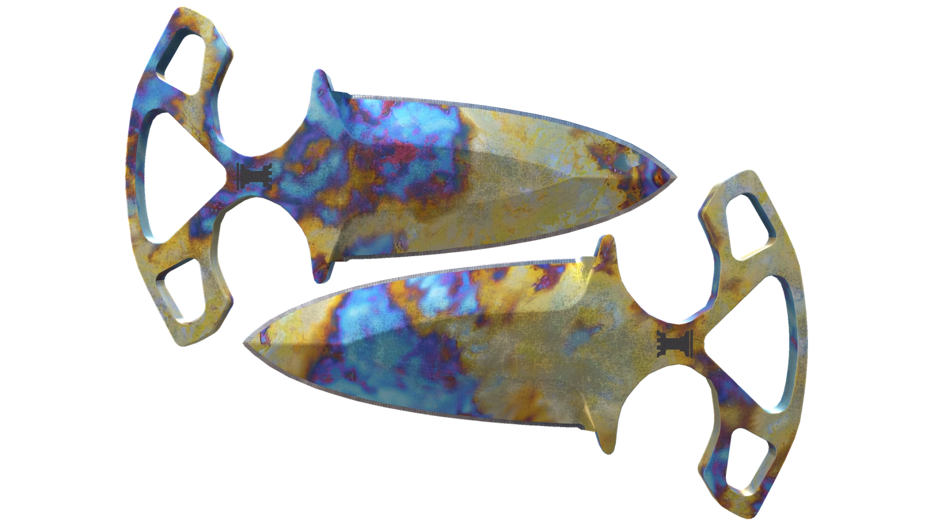 ★ Shadow Daggers | Case Hardened (Well-Worn)