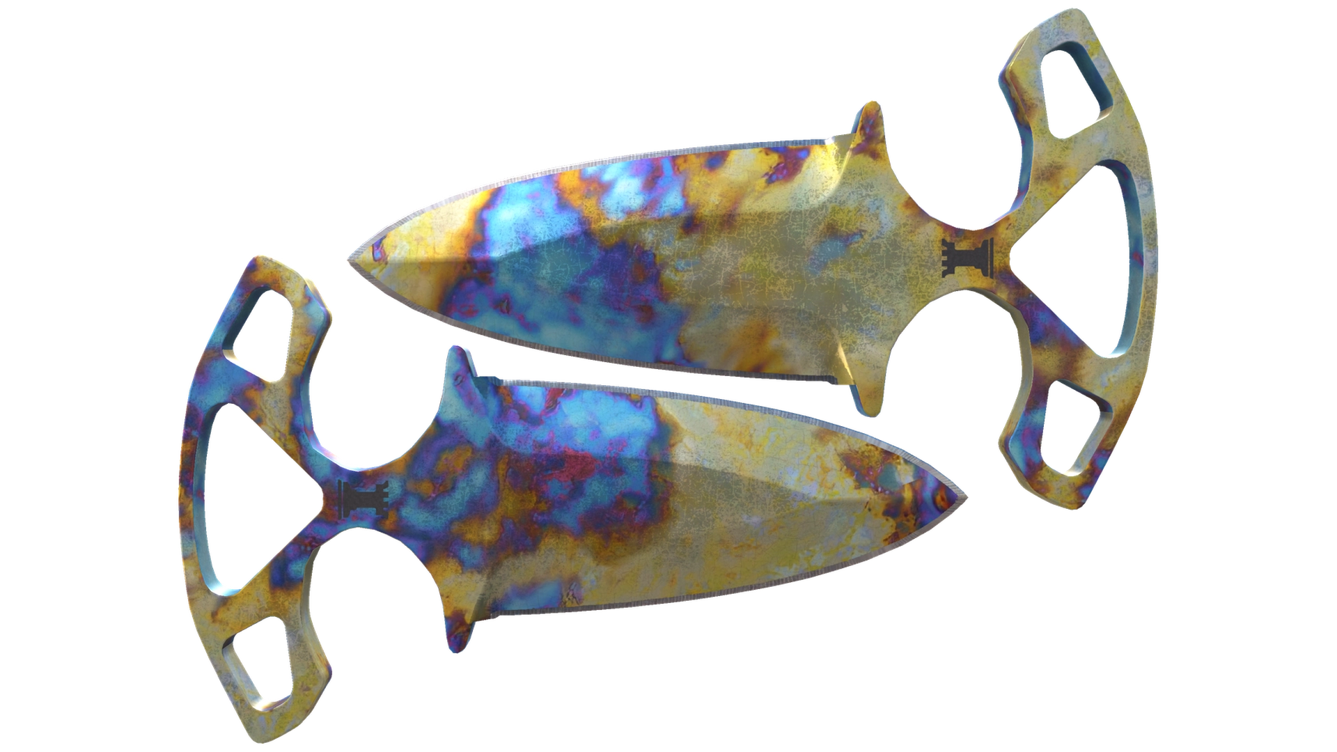 ★ Shadow Daggers | Case Hardened (Well-Worn)