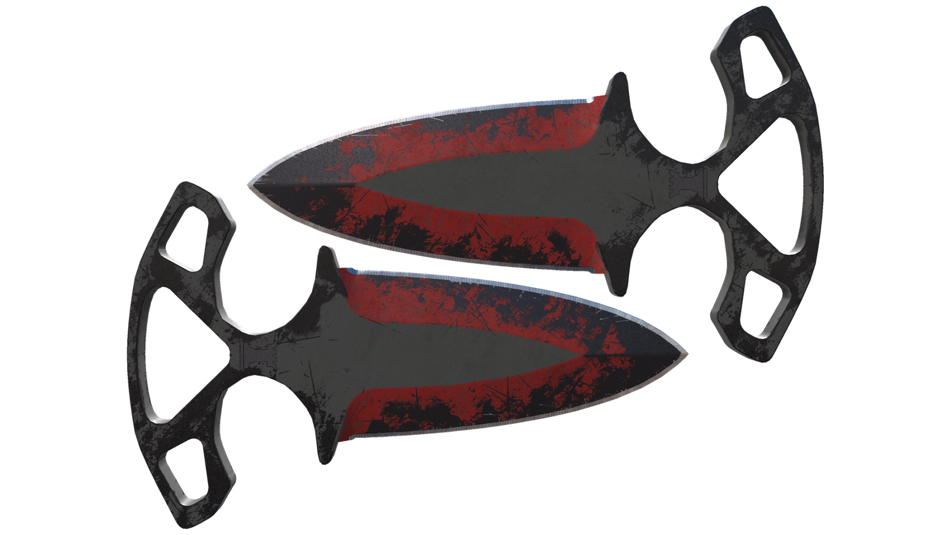 ★ Shadow Daggers | Crimson Web (Battle-Scarred)