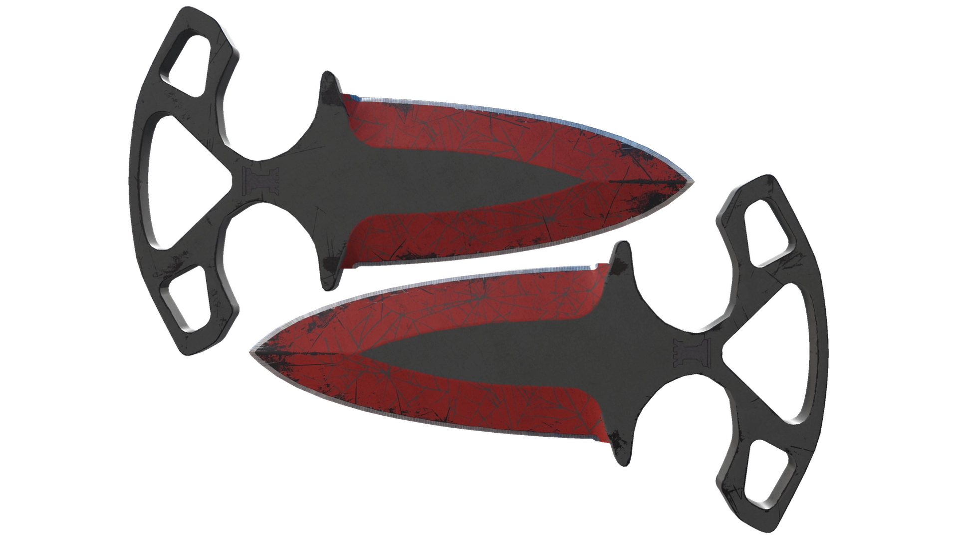 ★ Shadow Daggers | Crimson Web (Well-Worn)