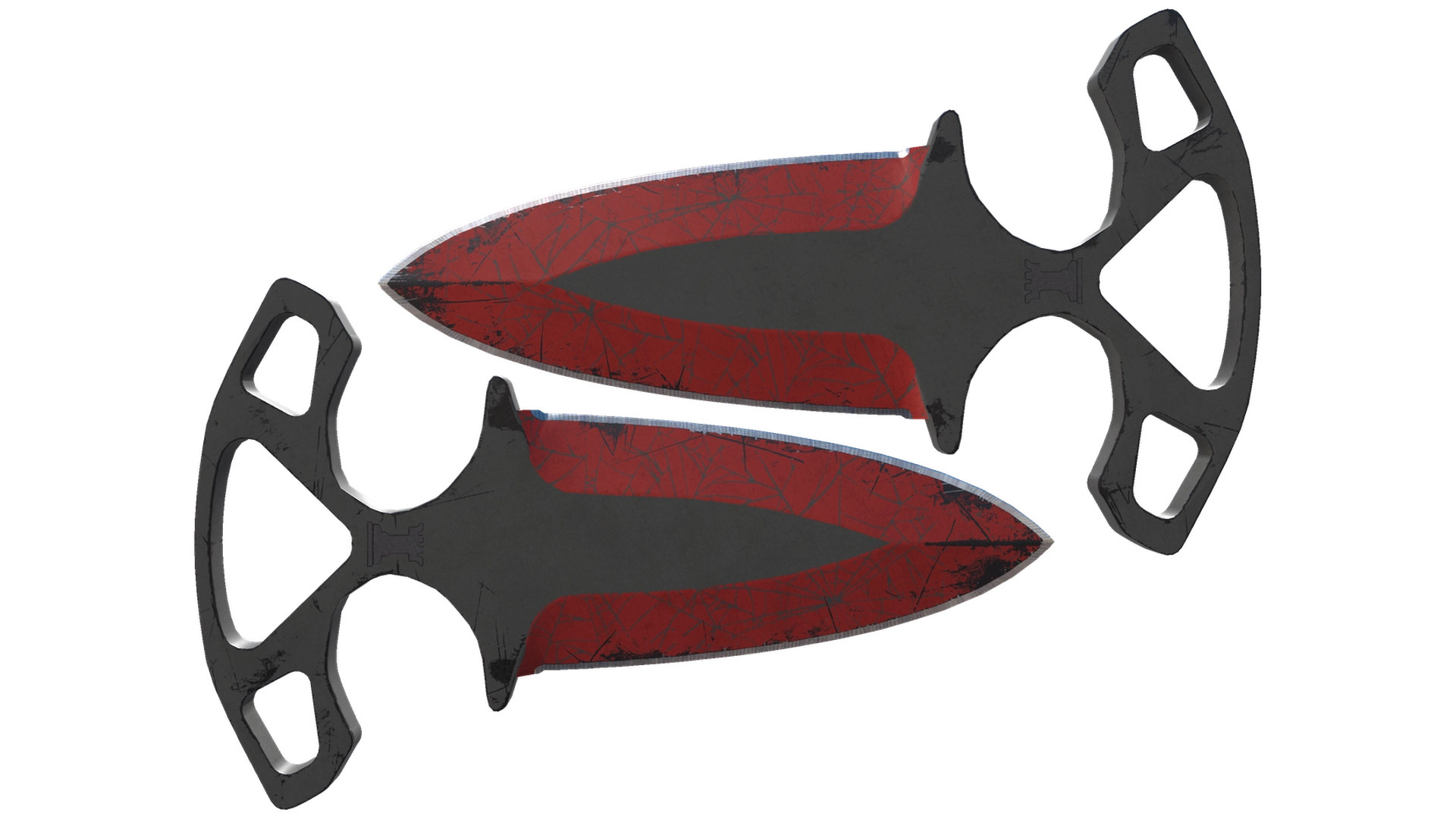 ★ Shadow Daggers | Crimson Web (Well-Worn)