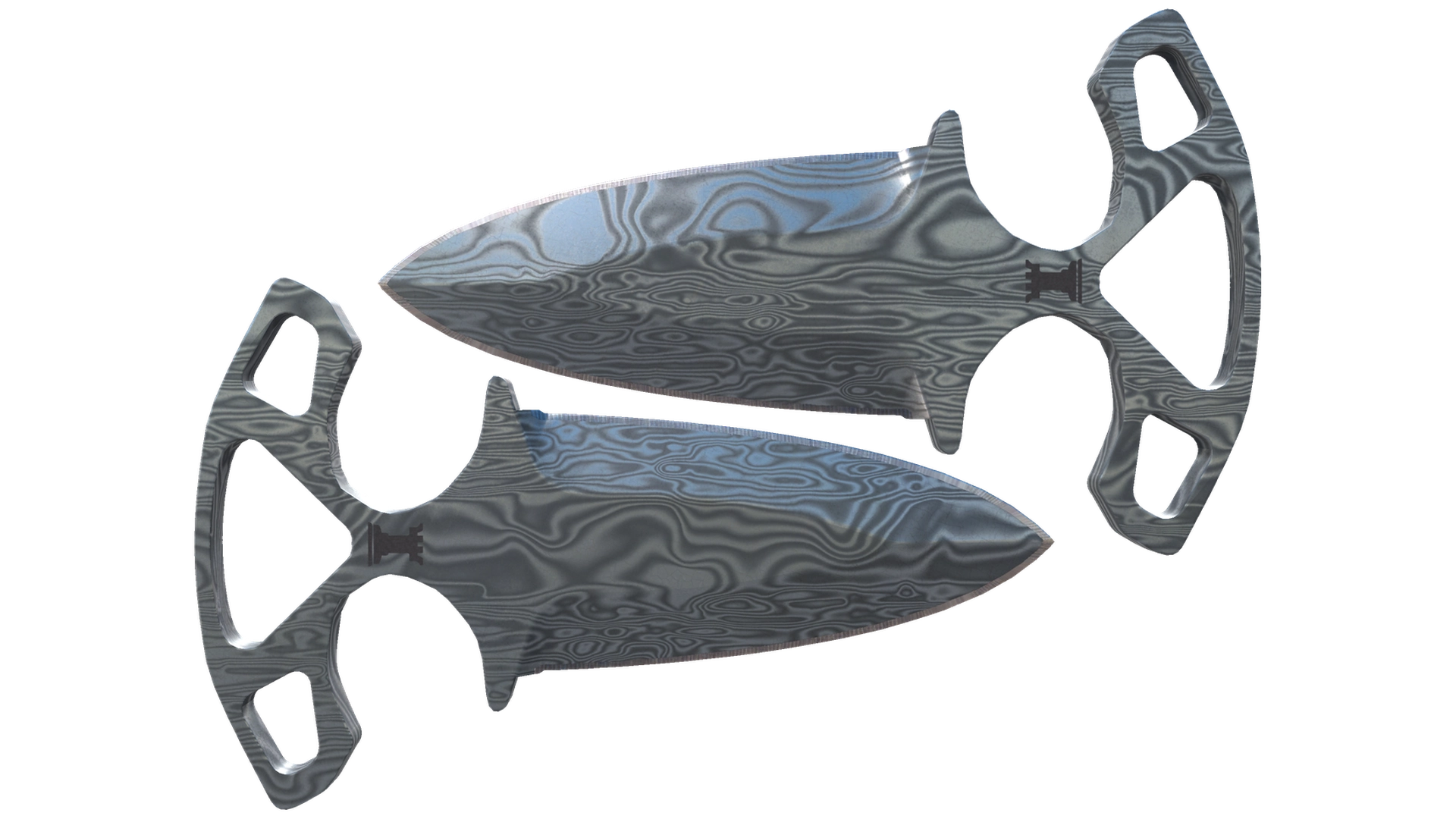 ★ Shadow Daggers | Damascus Steel (Well-Worn)