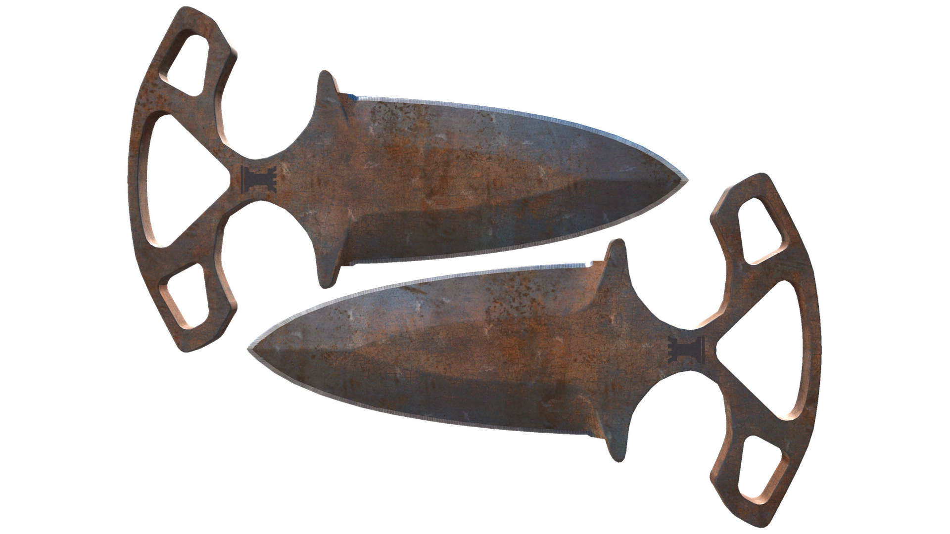 ★ Shadow Daggers | Rust Coat (Battle-Scarred)