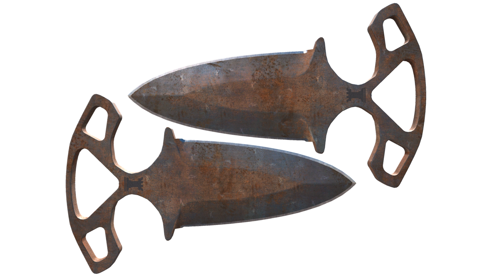 ★ Shadow Daggers | Rust Coat (Battle-Scarred)