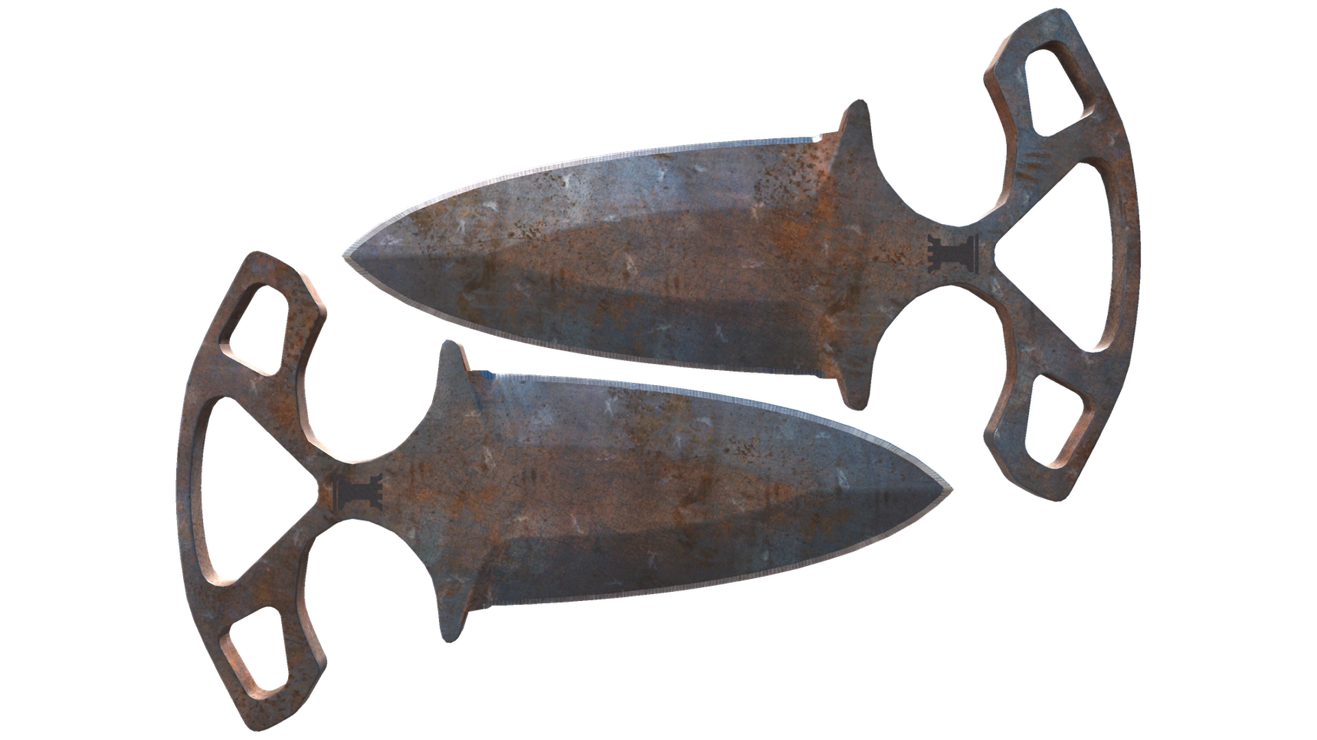 ★ Shadow Daggers | Rust Coat (Battle-Scarred)