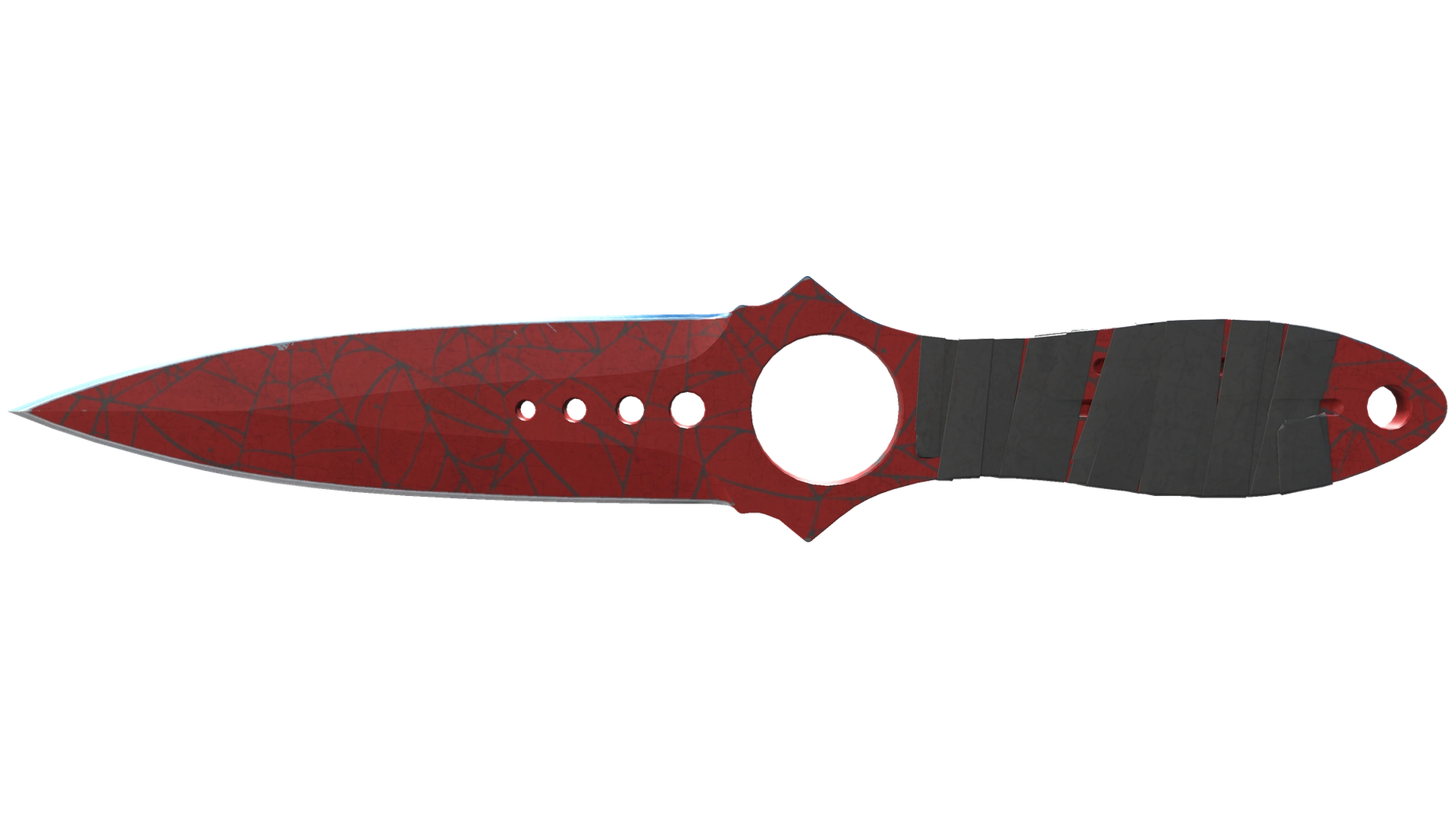 ★ Skeleton Knife | Crimson Web (Well-Worn)