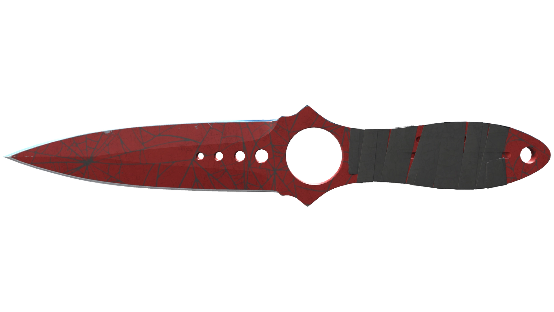 ★ Skeleton Knife | Crimson Web (Well-Worn)