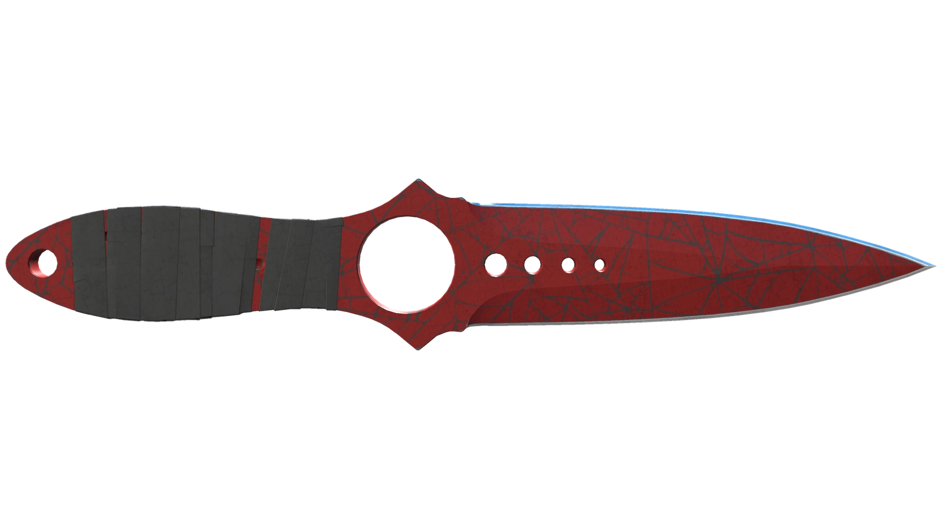 ★ Skeleton Knife | Crimson Web (Well-Worn)